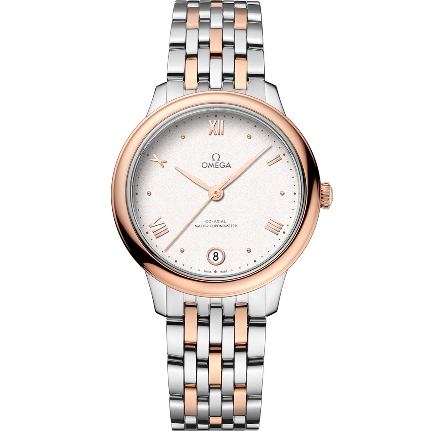 Omega De Ville 434.20.34.20.02.001 (2025) - White dial 34 mm Gold/Steel case (1/1)