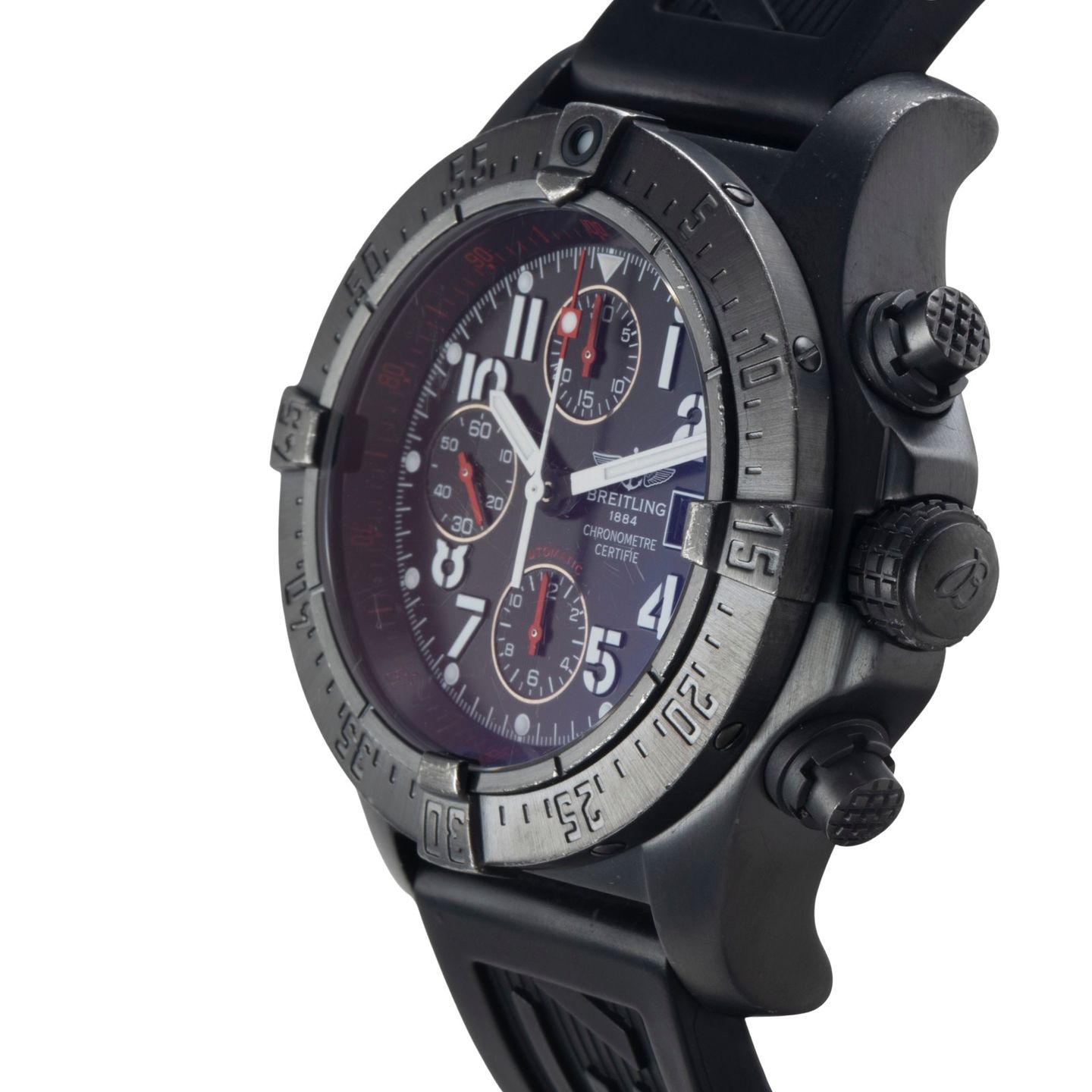 Breitling Avenger M13380 FT (Unknown (random serial)) - Black dial 45 mm Steel case (6/8)