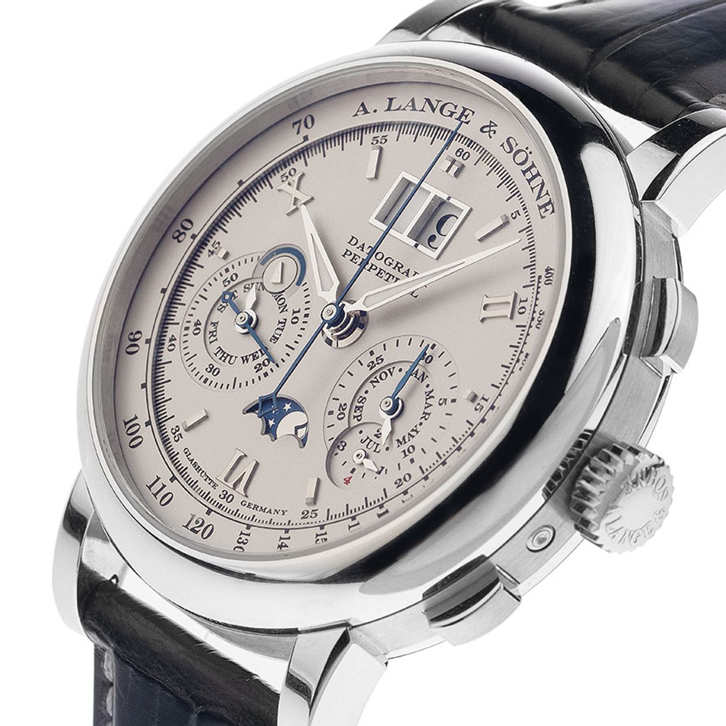 A. Lange & Söhne Datograph 410.025 (Unknown (random serial)) - 41 mm Platinum case (7/8)