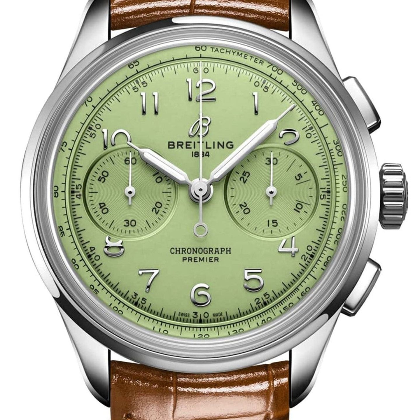 Breitling Premier AB0930D31L1P1 (2025) - Green dial 40 mm Steel case (1/1)