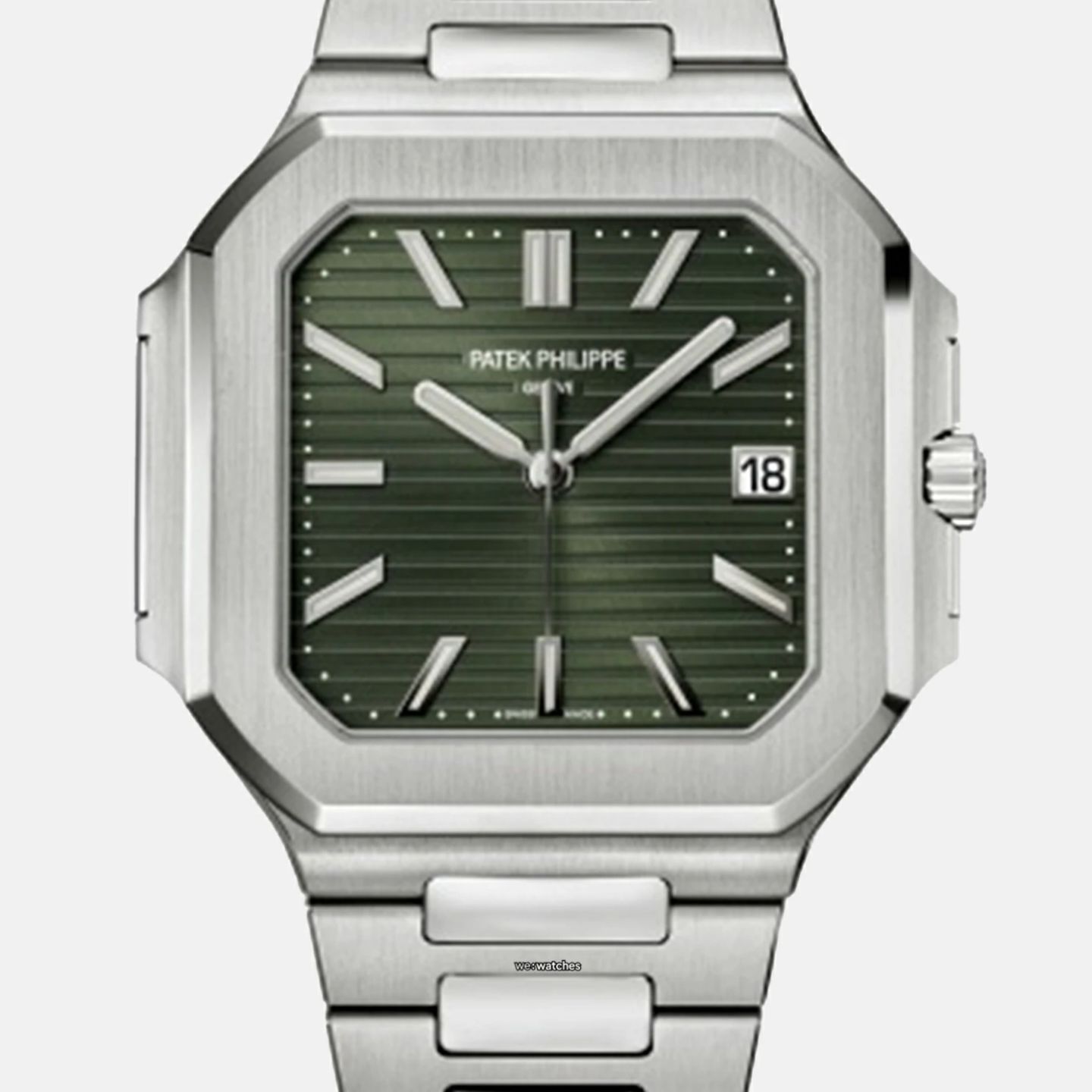 Patek Philippe Cubitus 5821/1A-001 (2024) - Green dial 45 mm Steel case (1/1)