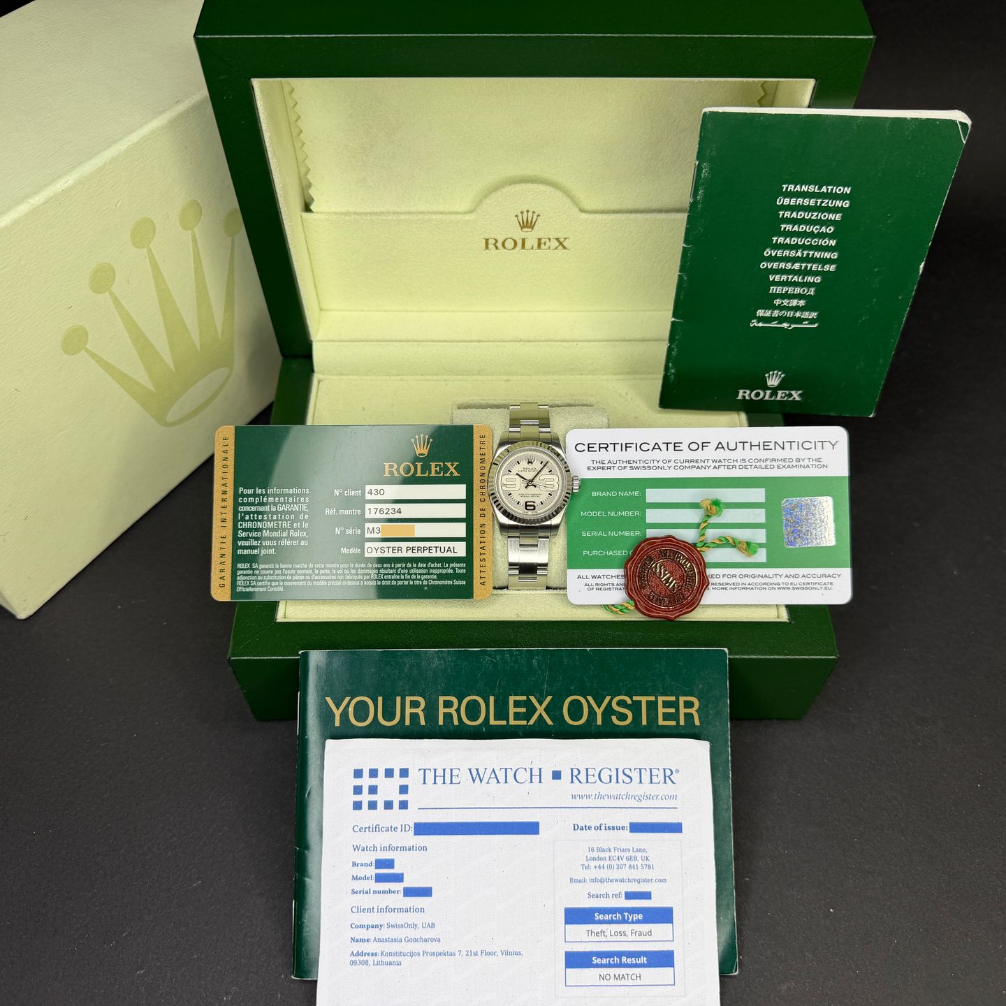 Rolex Oyster Perpetual 26 176234 (2008) - 26mm Staal (3/8)