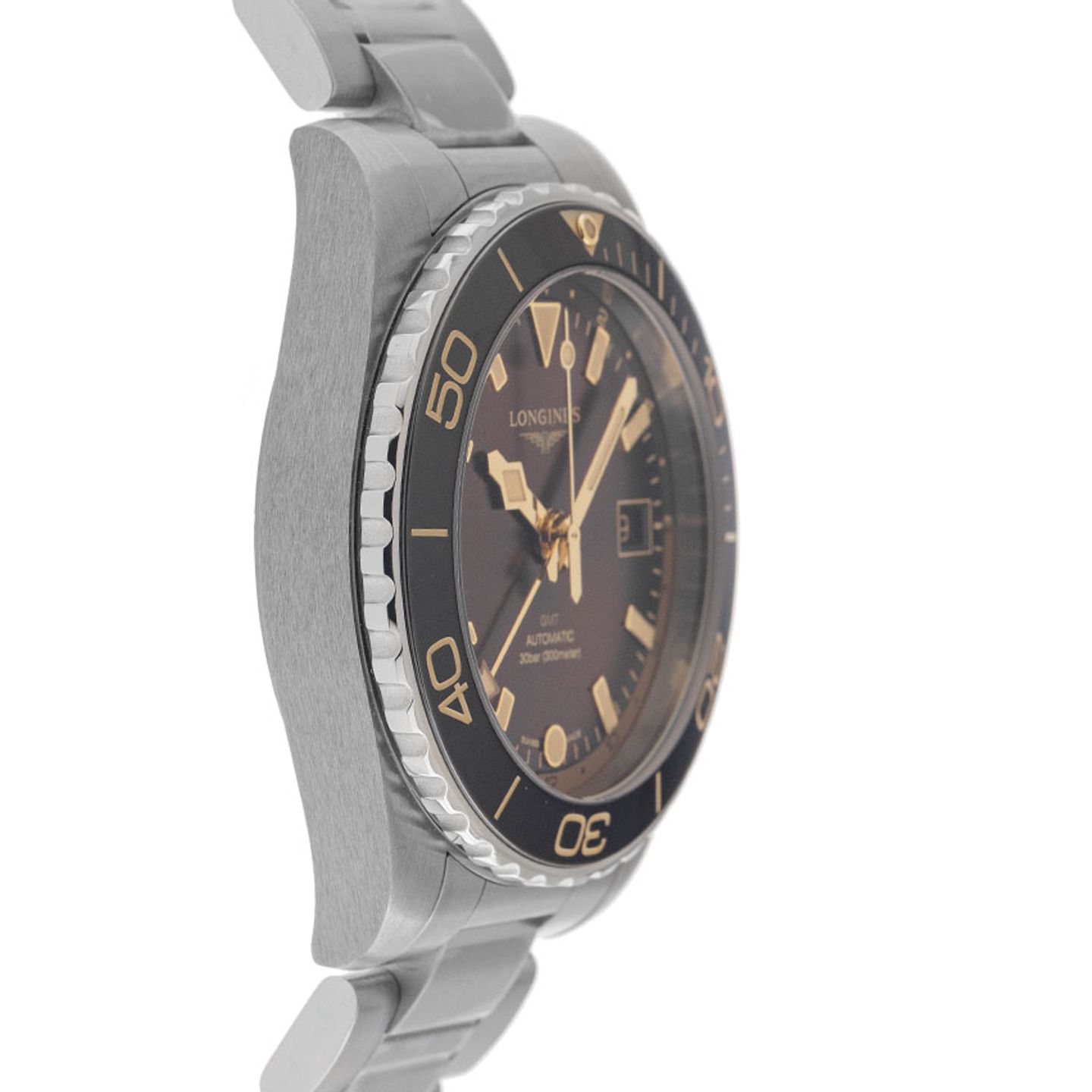 Longines HydroConquest L3.790.4.66.6 (2025) - Brown dial 41 mm Steel case (5/7)