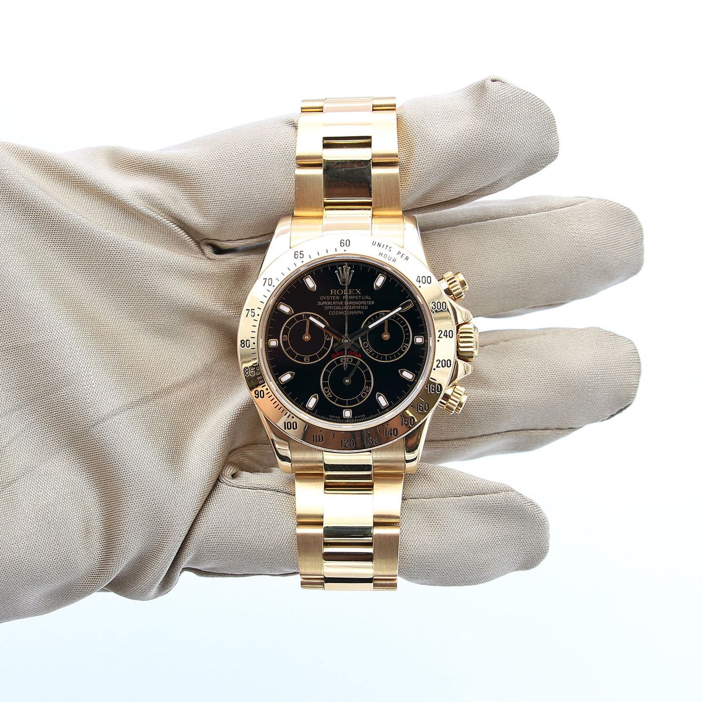 Rolex Daytona 116528 (Unknown (random serial)) - 40 mm Yellow Gold case (2/5)