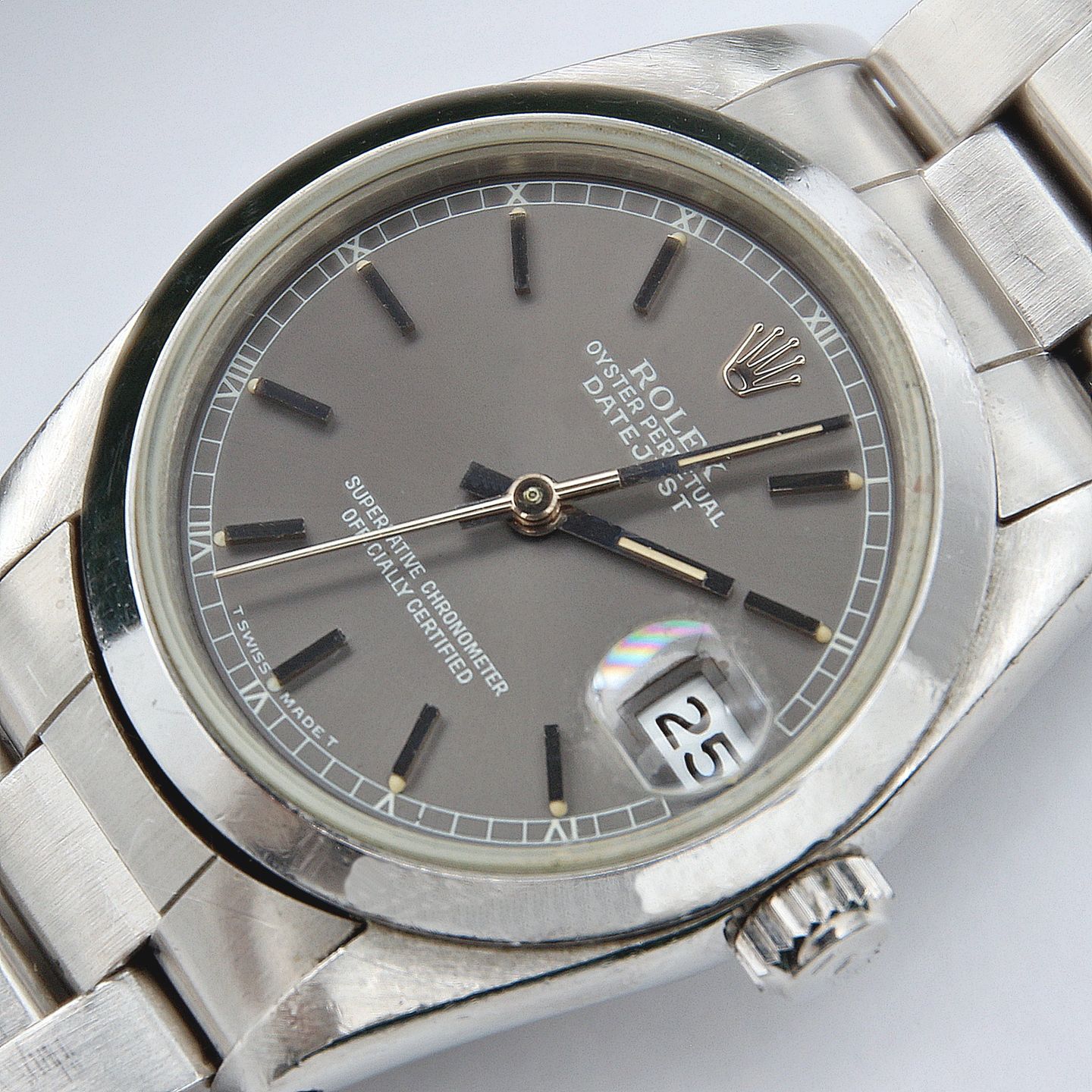 Rolex Datejust 31 68240 (Onbekend (willekeurig serienummer)) - Grijs wijzerplaat 31mm Staal (2/7)