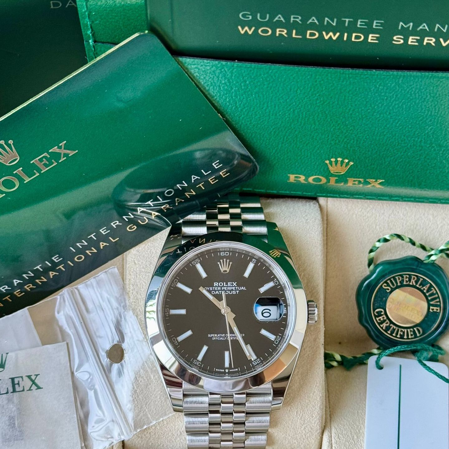 Rolex Datejust 41 126300 (2020) - Zwart wijzerplaat 41mm Staal (7/7)