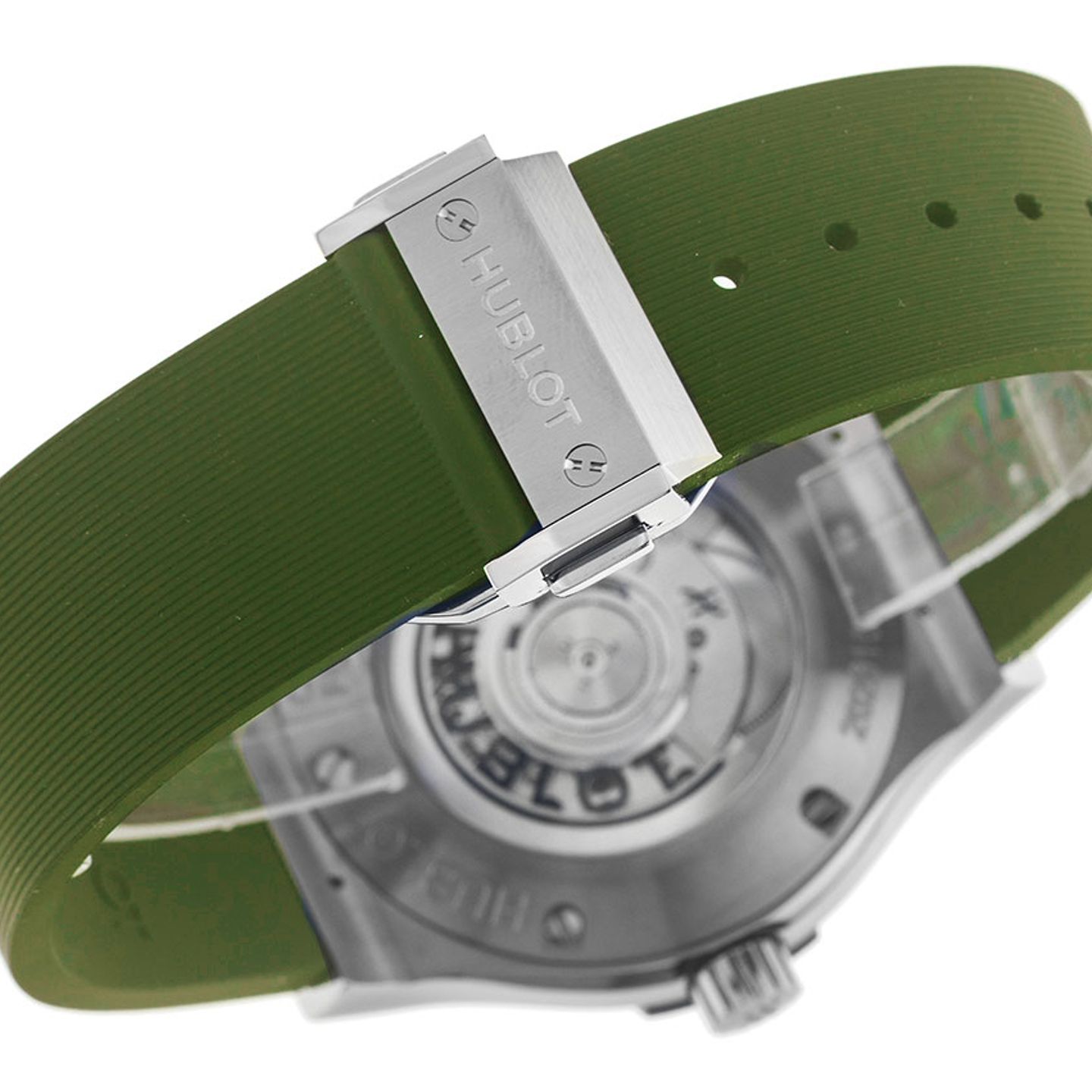 Hublot Classic Fusion 511.NX.8970.RX (2025) - Green dial 45 mm Titanium case (7/7)