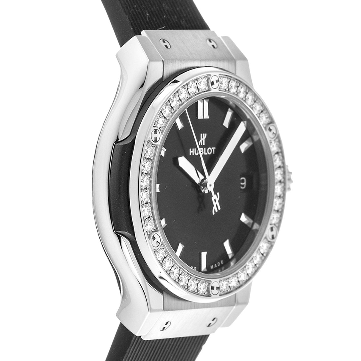 Hublot Classic Fusion Quartz 581.NX.1470.RX.1104 (2024) - Black dial 33 mm Titanium case (4/6)