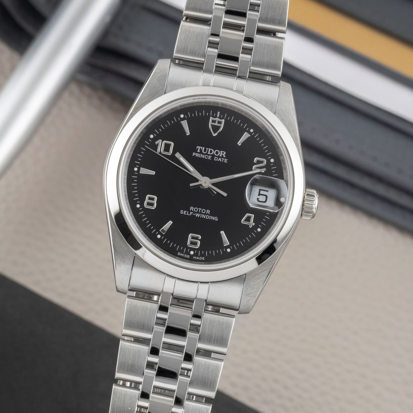 Tudor Prince Date 74000N (1998) - 34mm Staal (3/8)