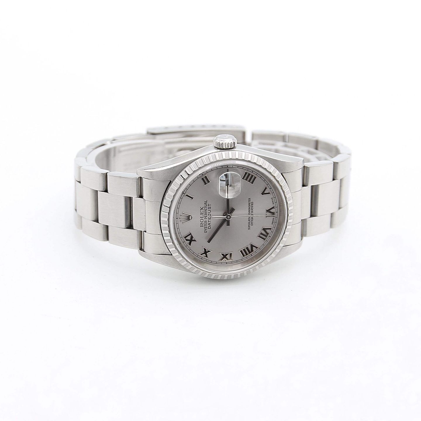 Rolex Datejust 36 16220 (Onbekend (willekeurig serienummer)) - Grijs wijzerplaat 36mm Staal (4/6)