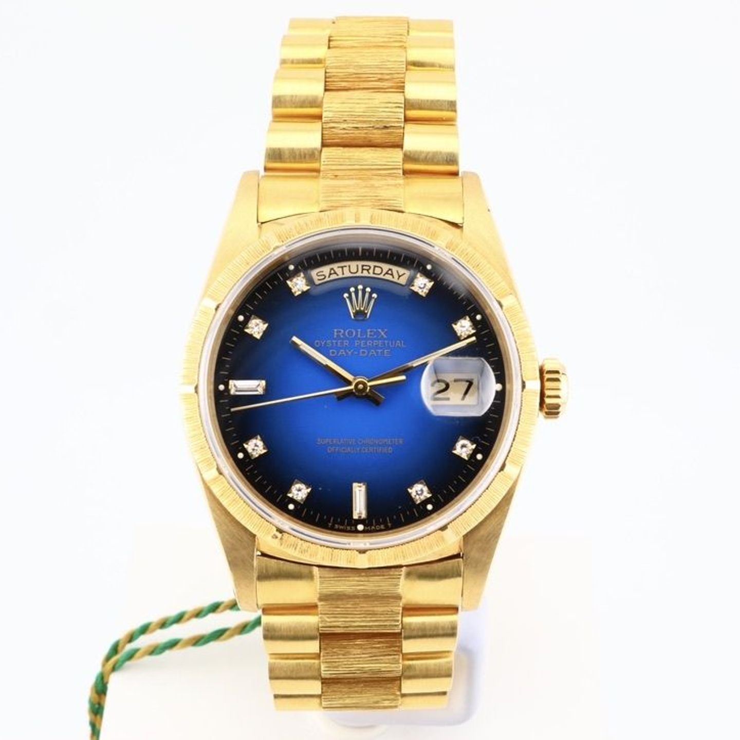 Rolex Day-Date 36 18248 (1993) - Blue dial 36 mm Yellow Gold case (1/1)