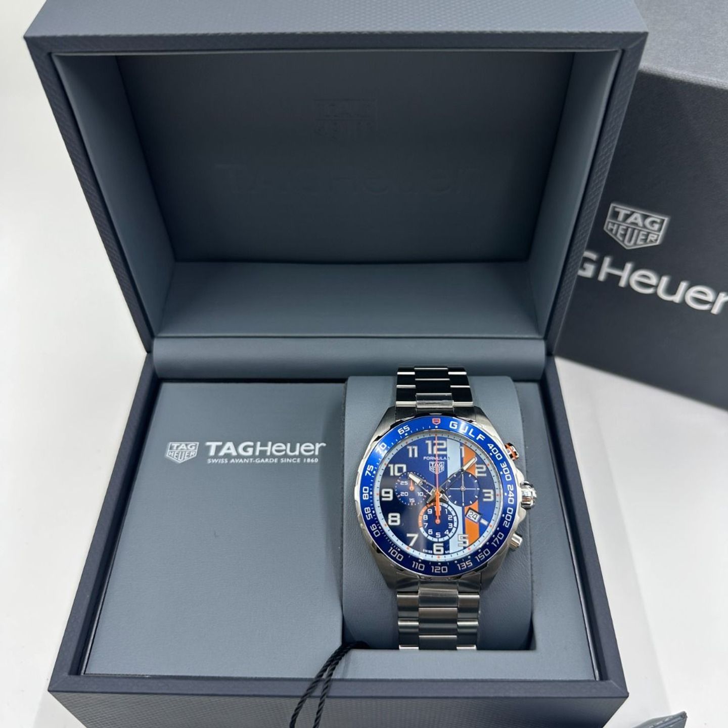 TAG Heuer Formula 1 Quartz CAZ101AT.BA0842 (2023) - Blue dial 43 mm Steel case (3/8)