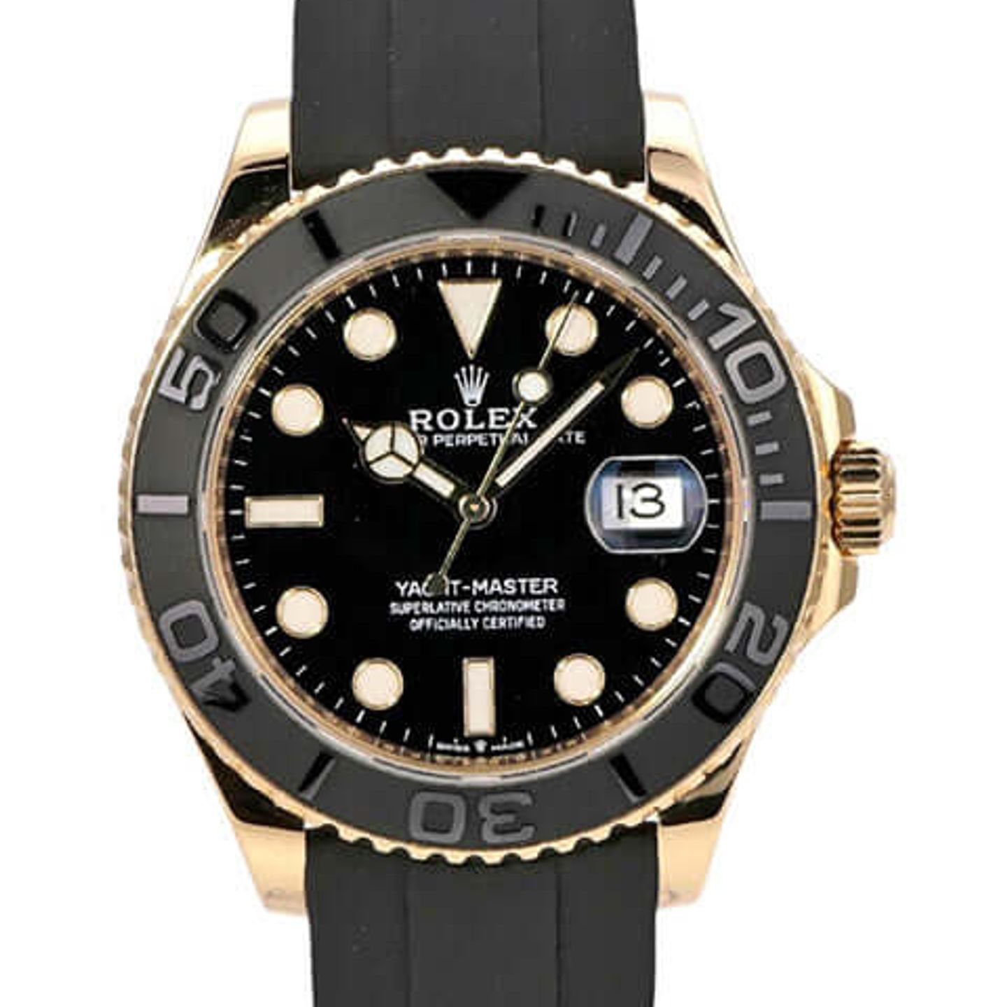 Rolex Yacht-Master 42 226658 (2023) - Zwart wijzerplaat 42mm Geelgoud (1/8)