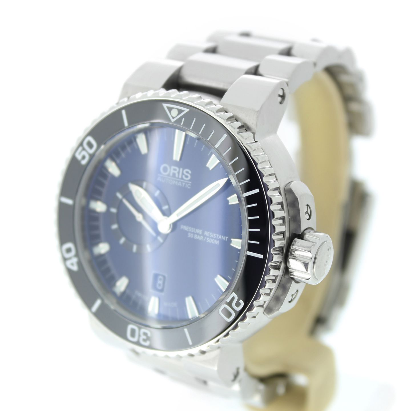 Oris Aquis Small Second 01 743 7673 4135-07 8 26 01PEB (2020) - Blue dial 46 mm Steel case (5/6)