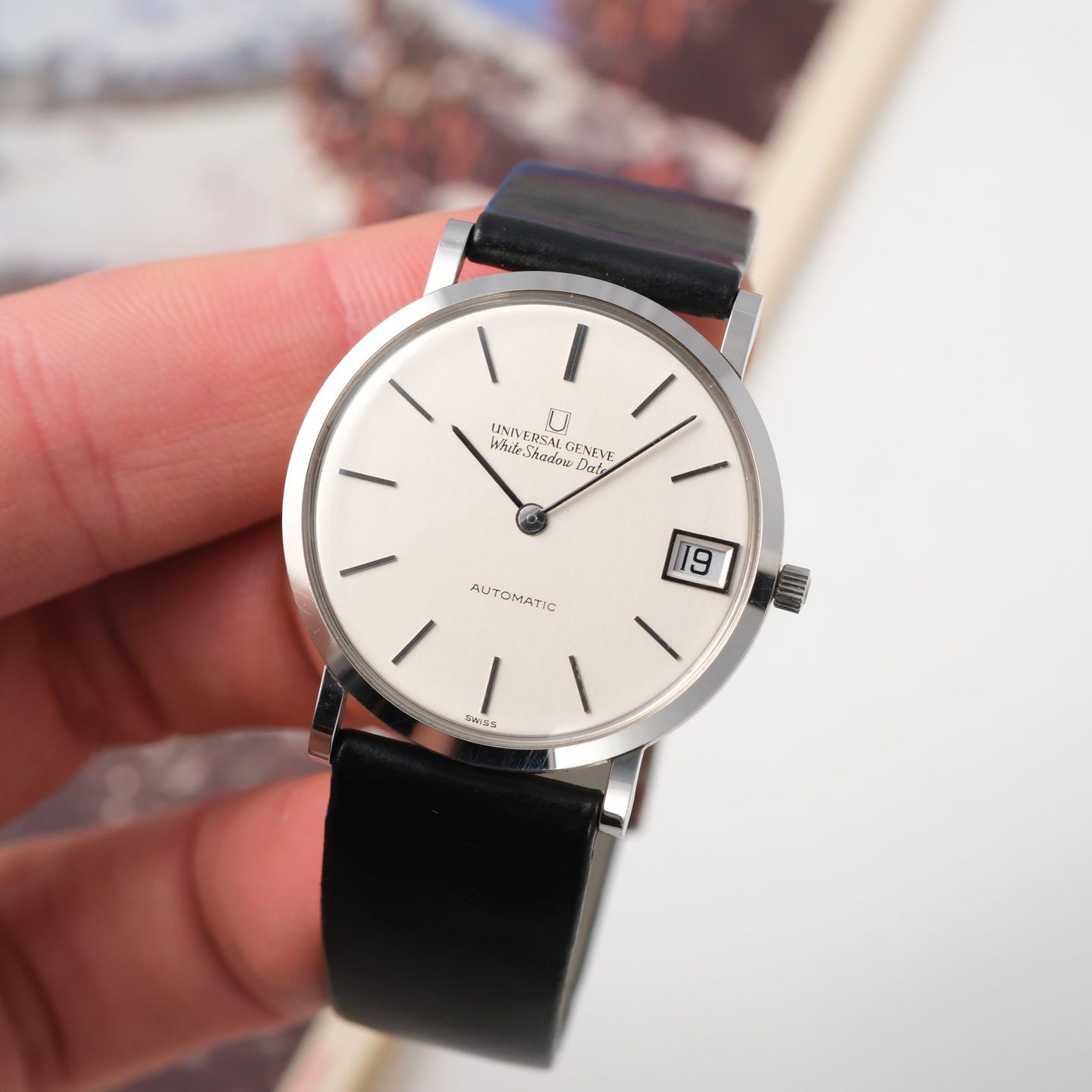 Universal Genève Vintage 867100/01 (1967) - Silver dial 33 mm Steel case (7/8)