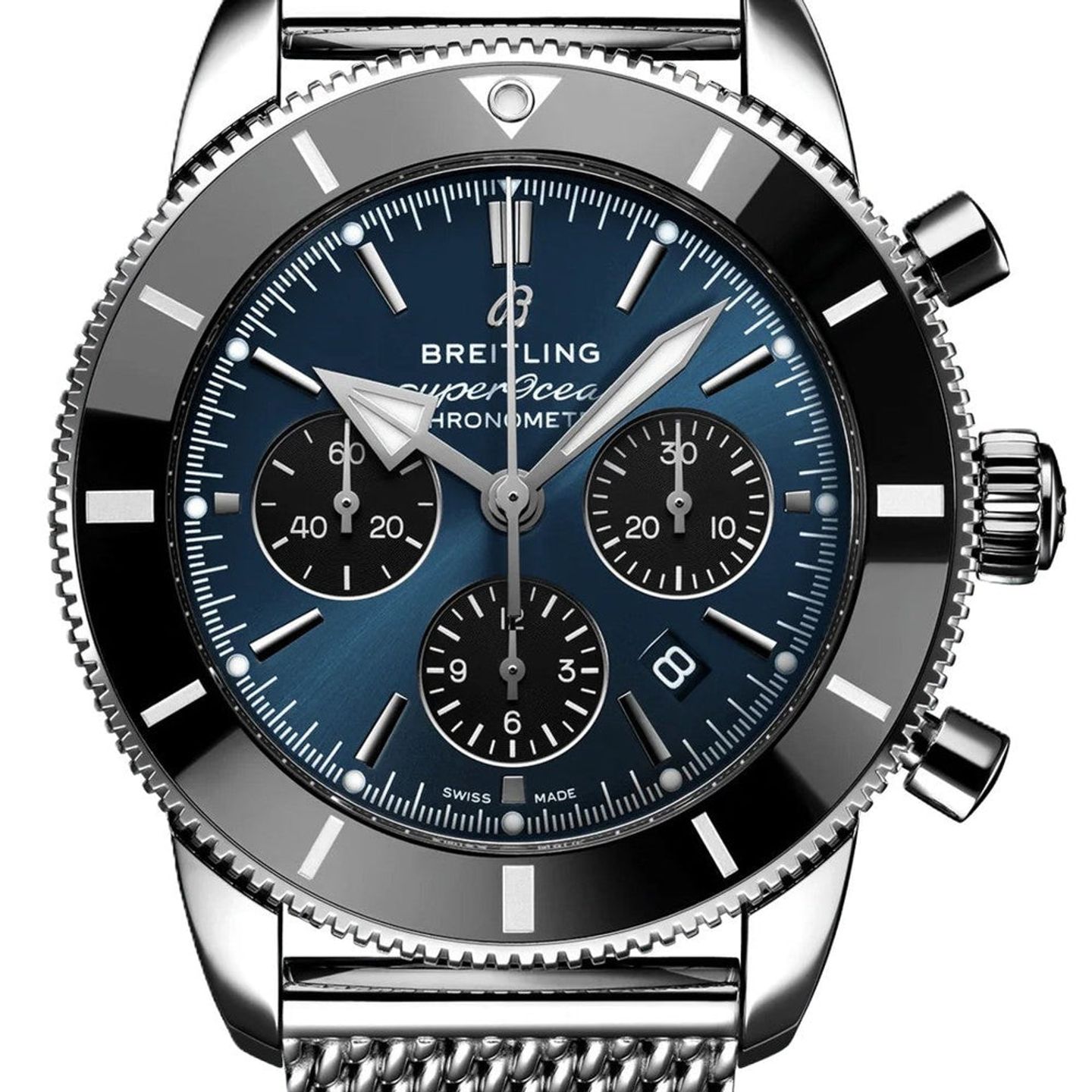 Breitling Superocean Heritage II Chronograph AB0162121C1A1 (2025) - Blauw wijzerplaat 44mm Staal (2/2)