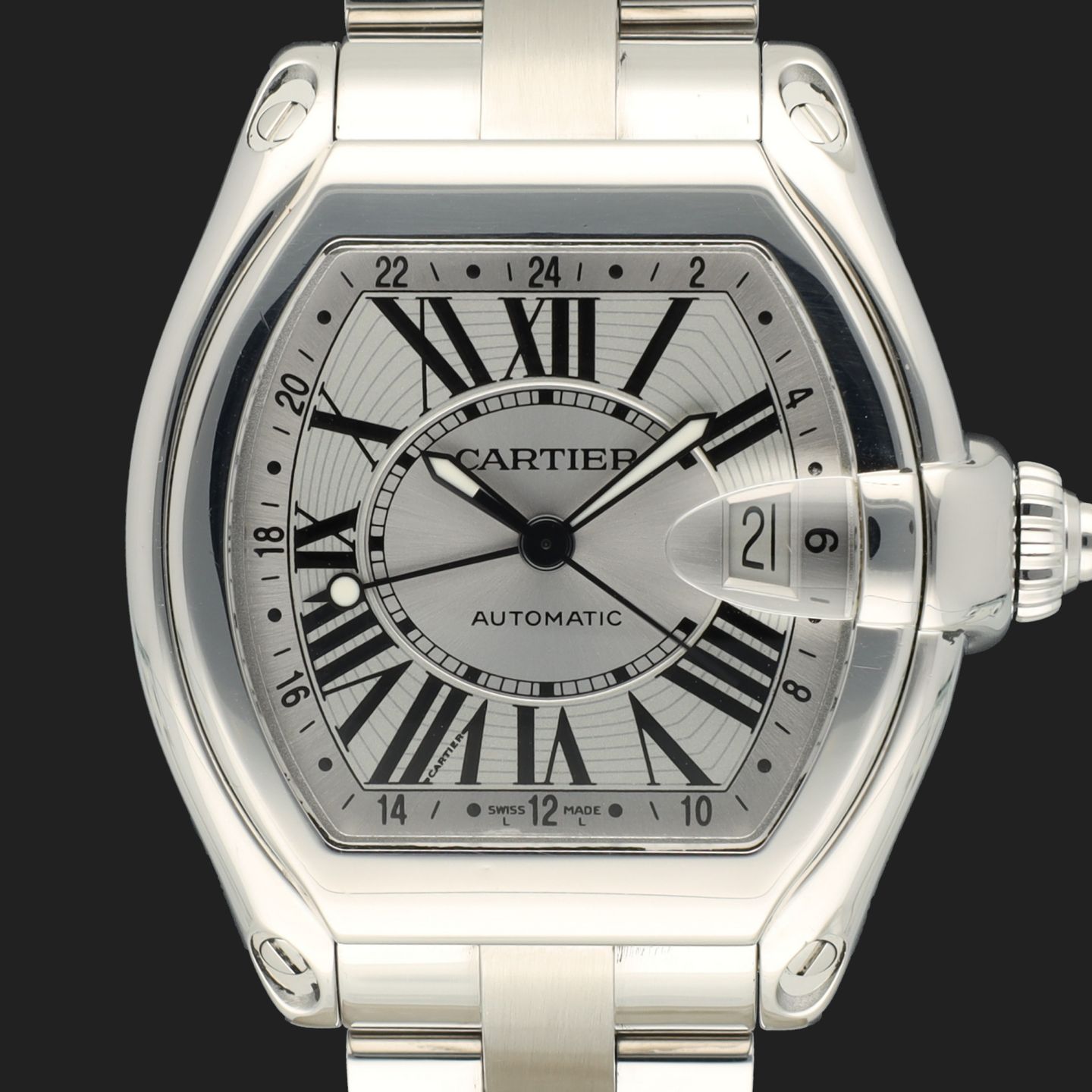 Cartier Roadster 2722 (2004) - Silver dial 42 mm Steel case (3/8)
