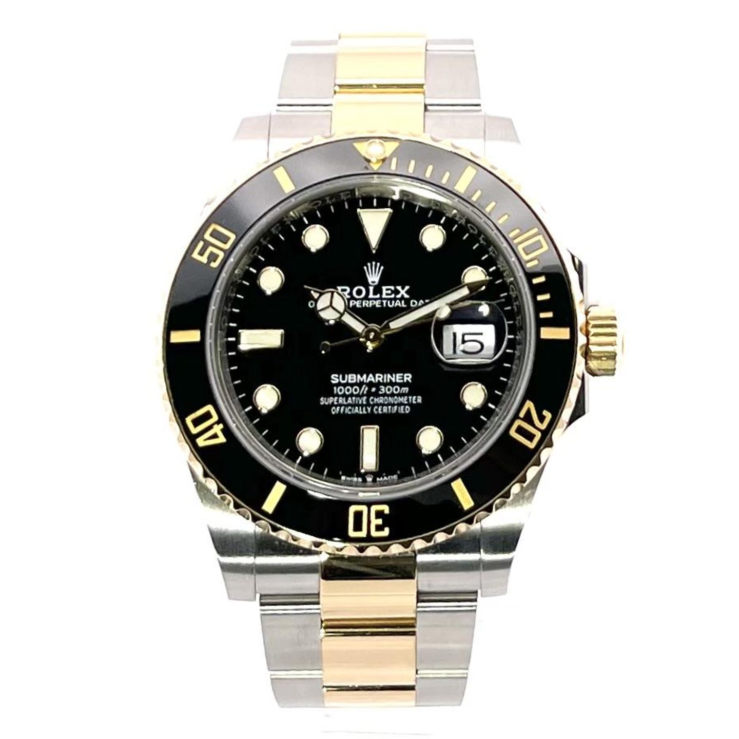 Rolex Submariner Date 126613LN (2021) - Black dial 41 mm Gold/Steel case (2/8)