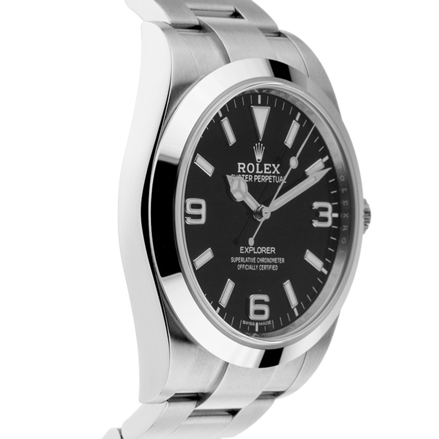Rolex Explorer 214270 (2010) - Black dial 39 mm Steel case (5/7)
