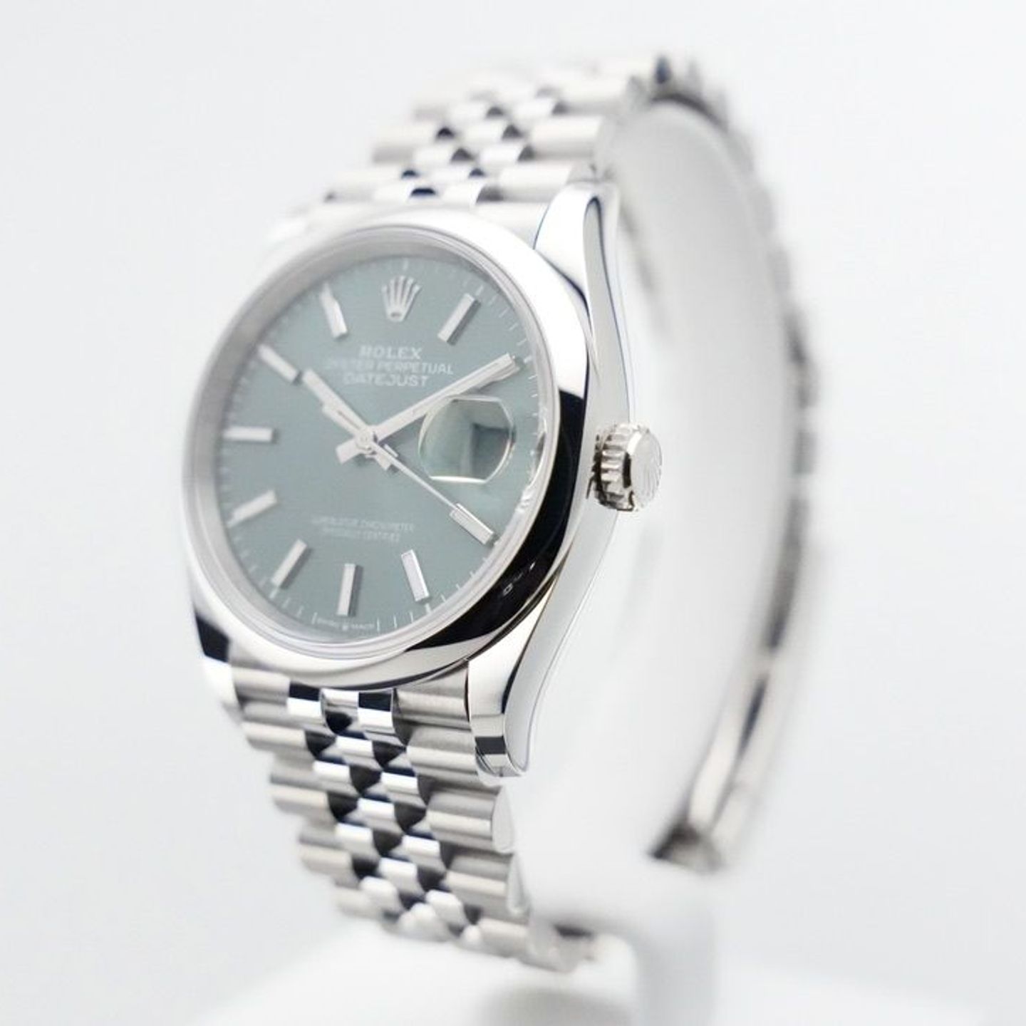 Rolex Datejust 36 126200 (2024) - Groen wijzerplaat 36mm Staal (2/8)