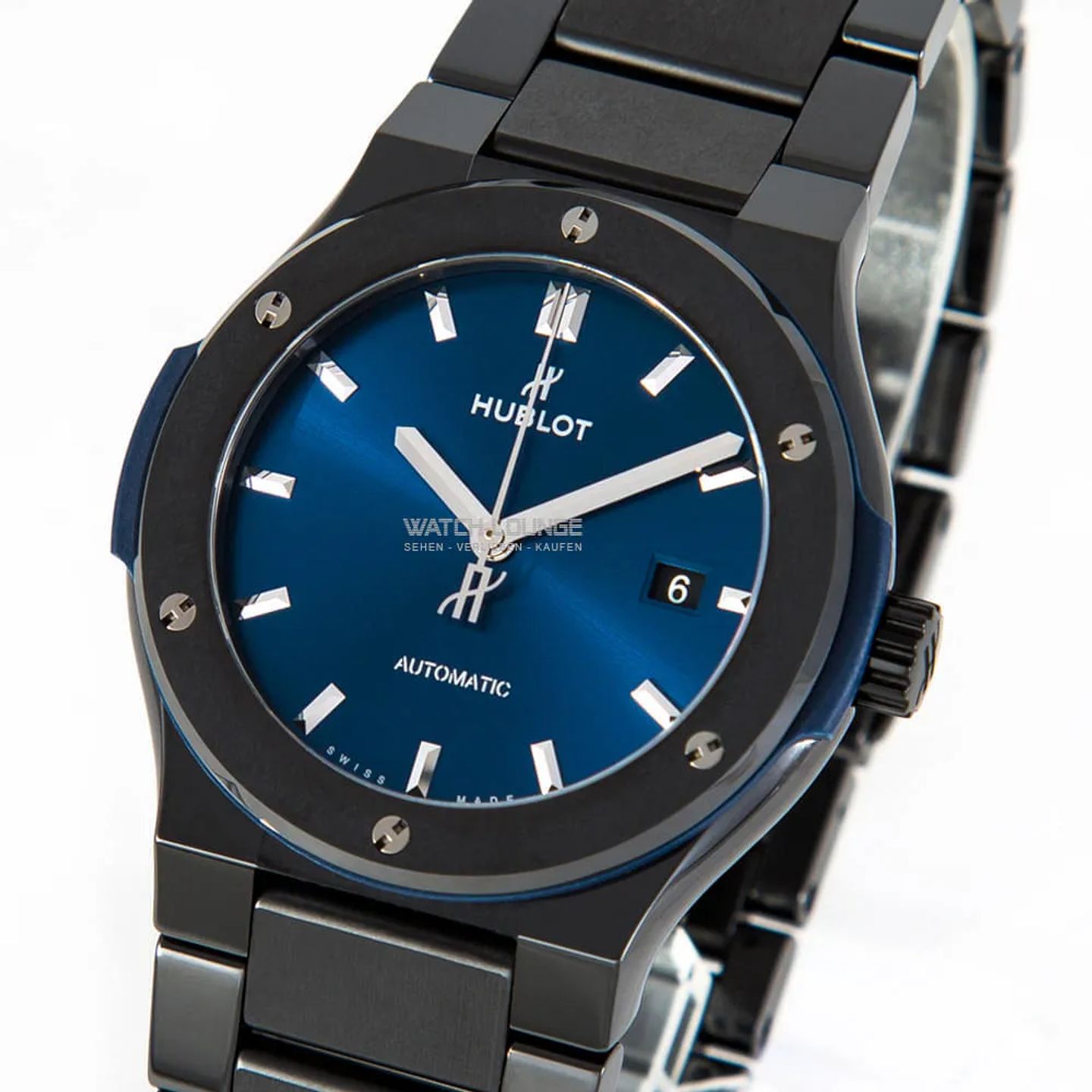 Hublot Classic Fusion Blue 548.CM.7170.CM (2022) - Blue dial 42 mm Ceramic case (1/8)