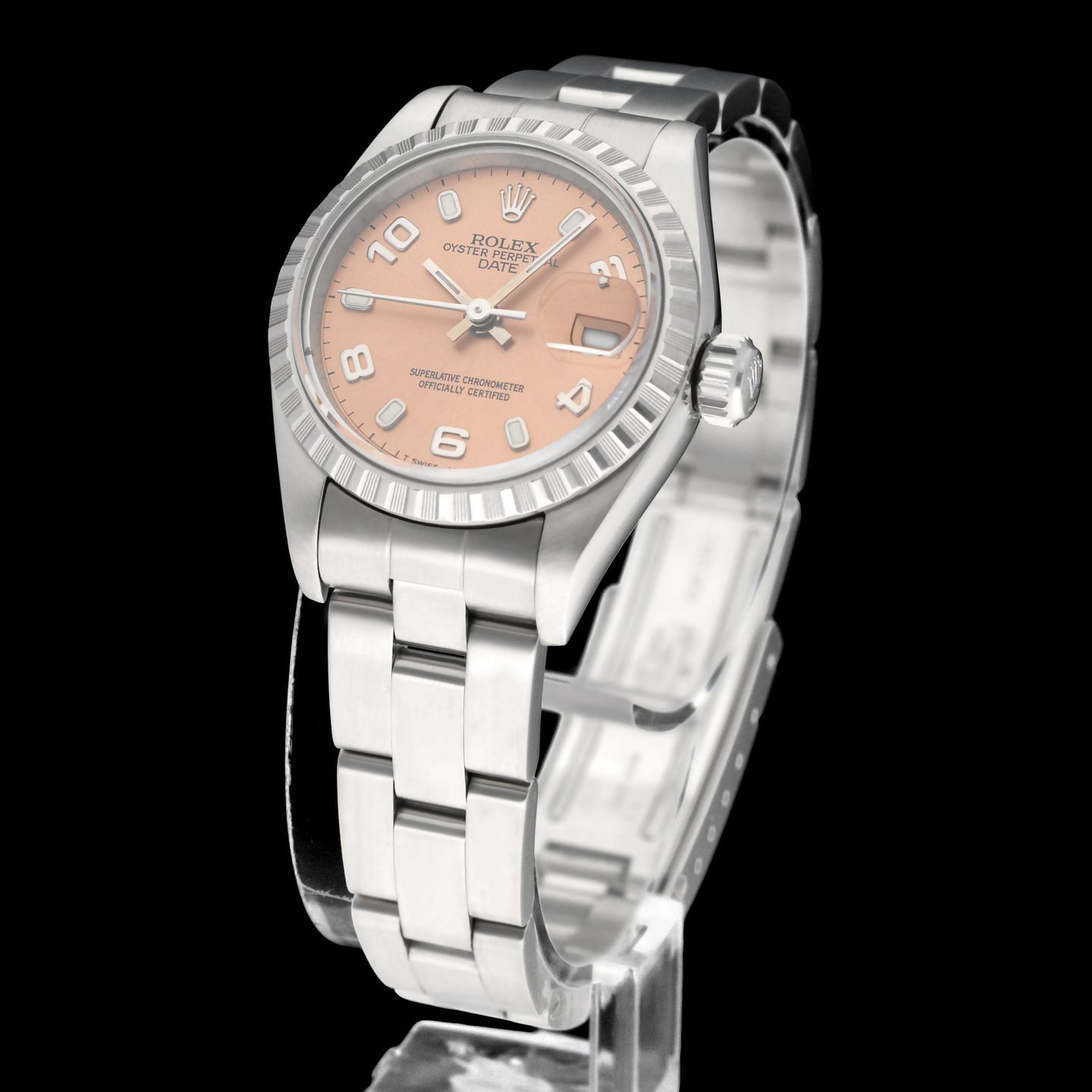 Rolex Oyster Perpetual Lady Date 69240 (1998) - 26mm Staal (2/8)