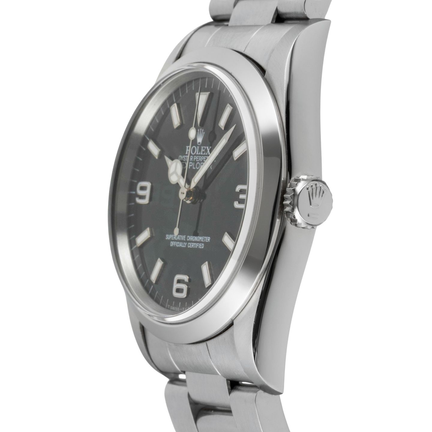 Rolex Explorer 14270 (Unknown (random serial)) - Black dial 36 mm Steel case (6/8)