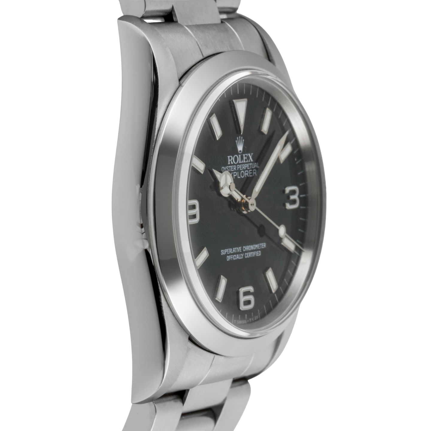 Rolex Explorer 14270 (Unknown (random serial)) - Black dial 36 mm Steel case (7/8)