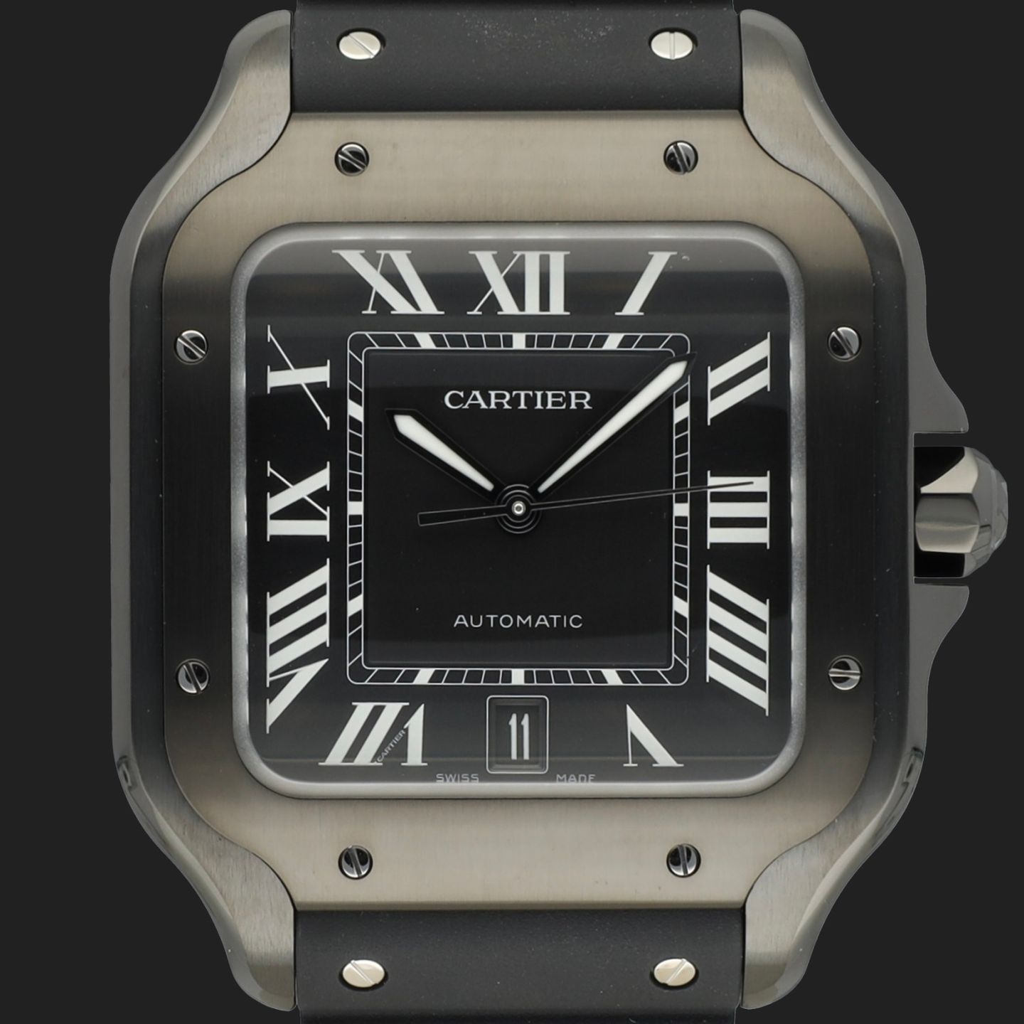 Cartier Santos WSSA0039 (2025) - Black dial 40 mm Steel case (2/8)