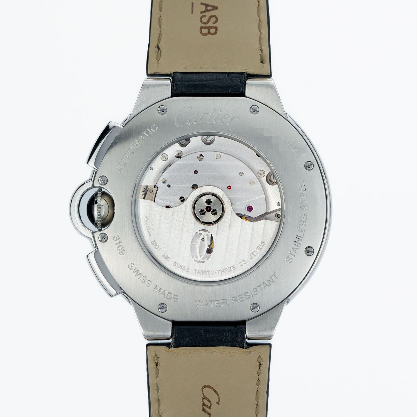 Cartier Ballon Bleu 44mm W6920052 (2023) - Zwart wijzerplaat 44mm Staal (5/7)