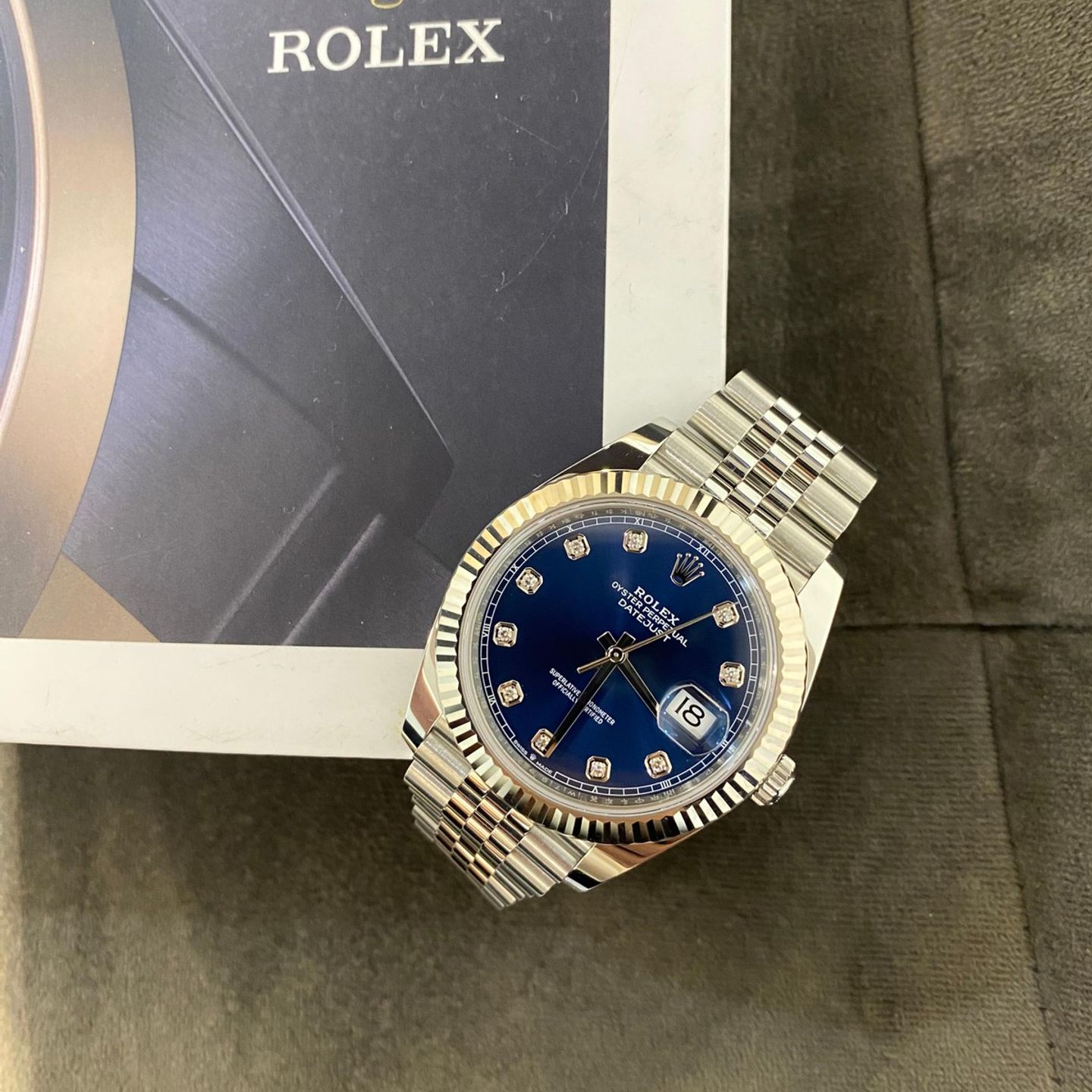Rolex Datejust 41 126334 (2023) - Blauw wijzerplaat 41mm Staal (1/5)