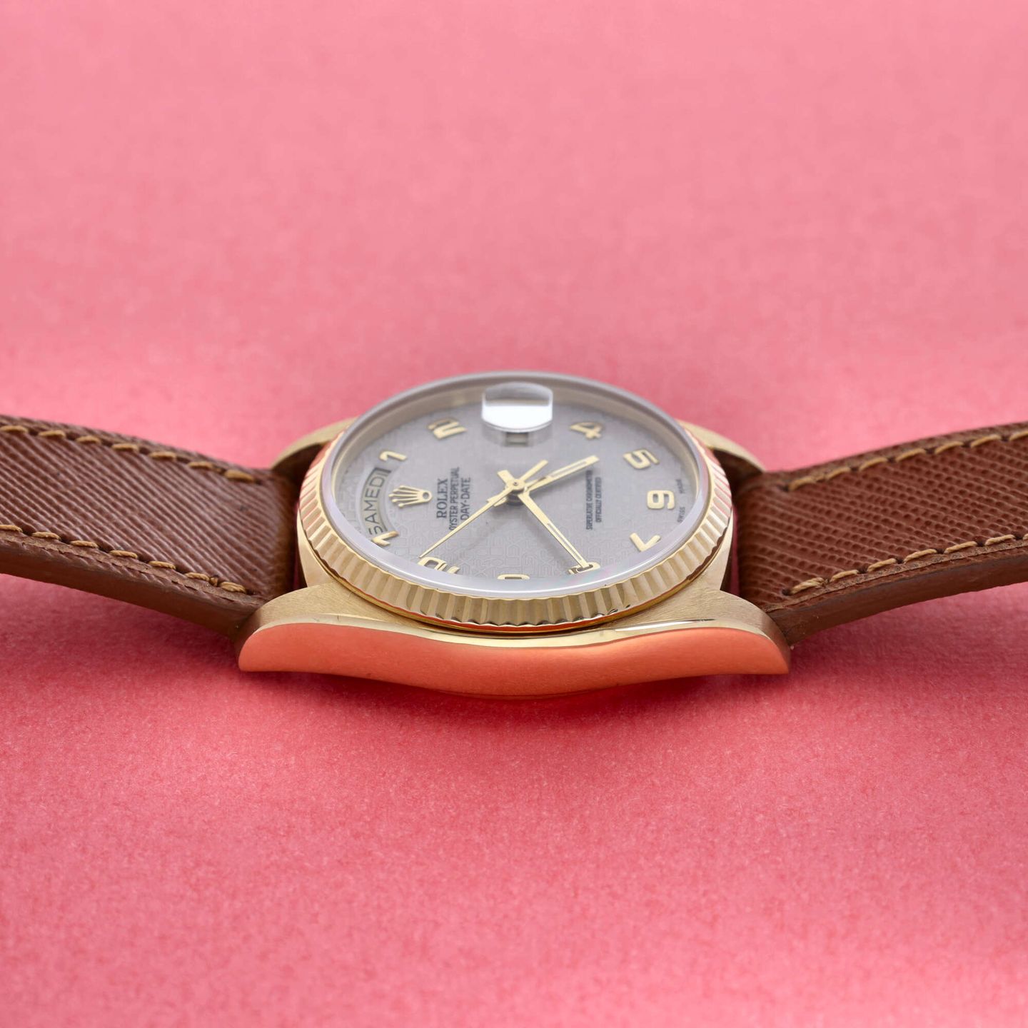 Rolex Day-Date 36 18038 (1977) - White dial 36 mm Yellow Gold case (6/8)