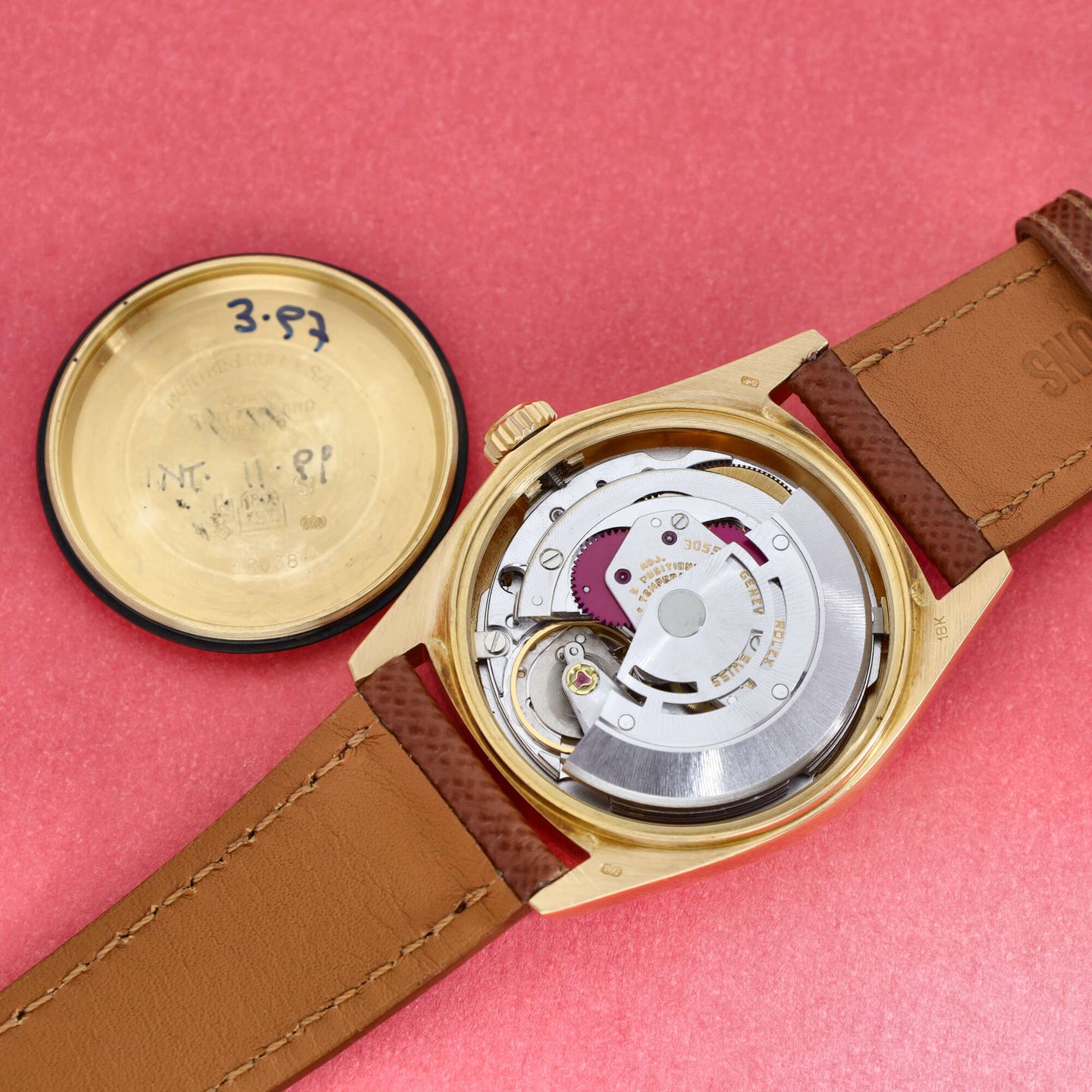 Rolex Day-Date 36 18038 (1977) - White dial 36 mm Yellow Gold case (8/8)