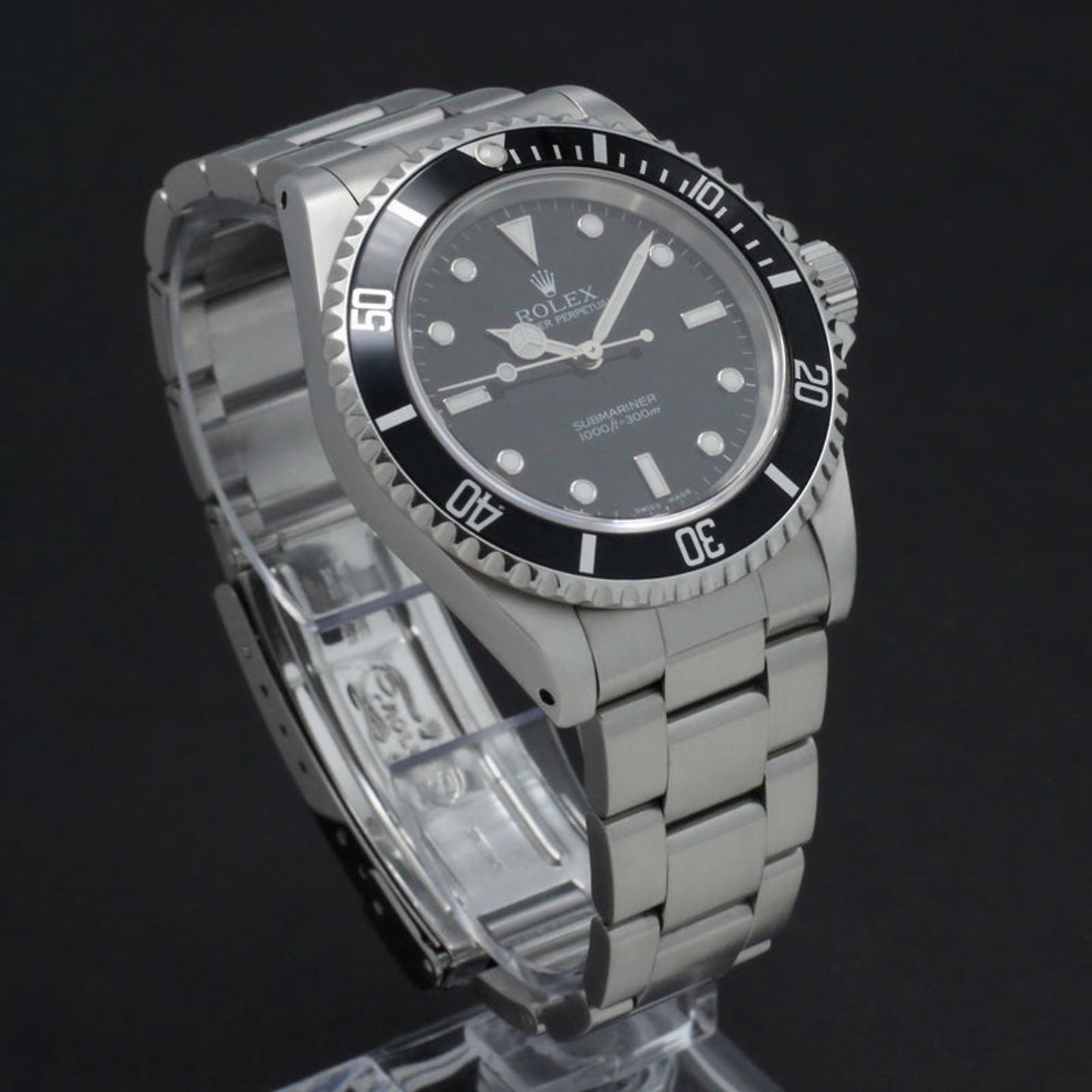 Rolex Submariner No Date 14060M (2002) - Black dial 40 mm Steel case (6/7)