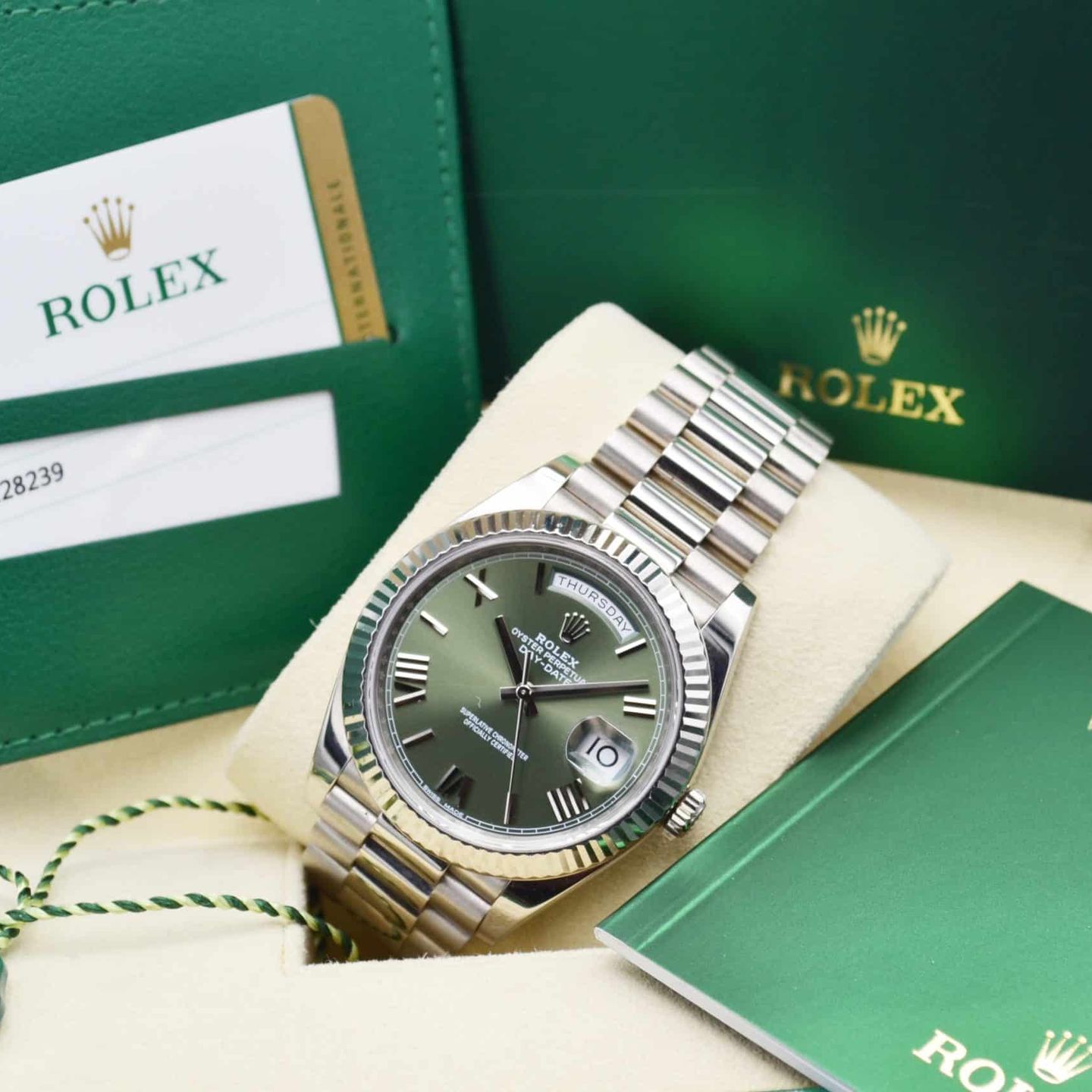 Rolex Day-Date 40 228239 (2019) - 40mm Witgoud (7/7)