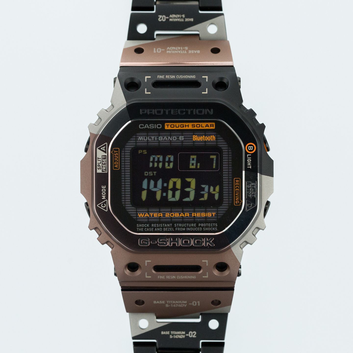 Casio G-Shock GMW-B5000TVB-1ER (2022) - Zwart wijzerplaat 43mm Titanium (1/8)