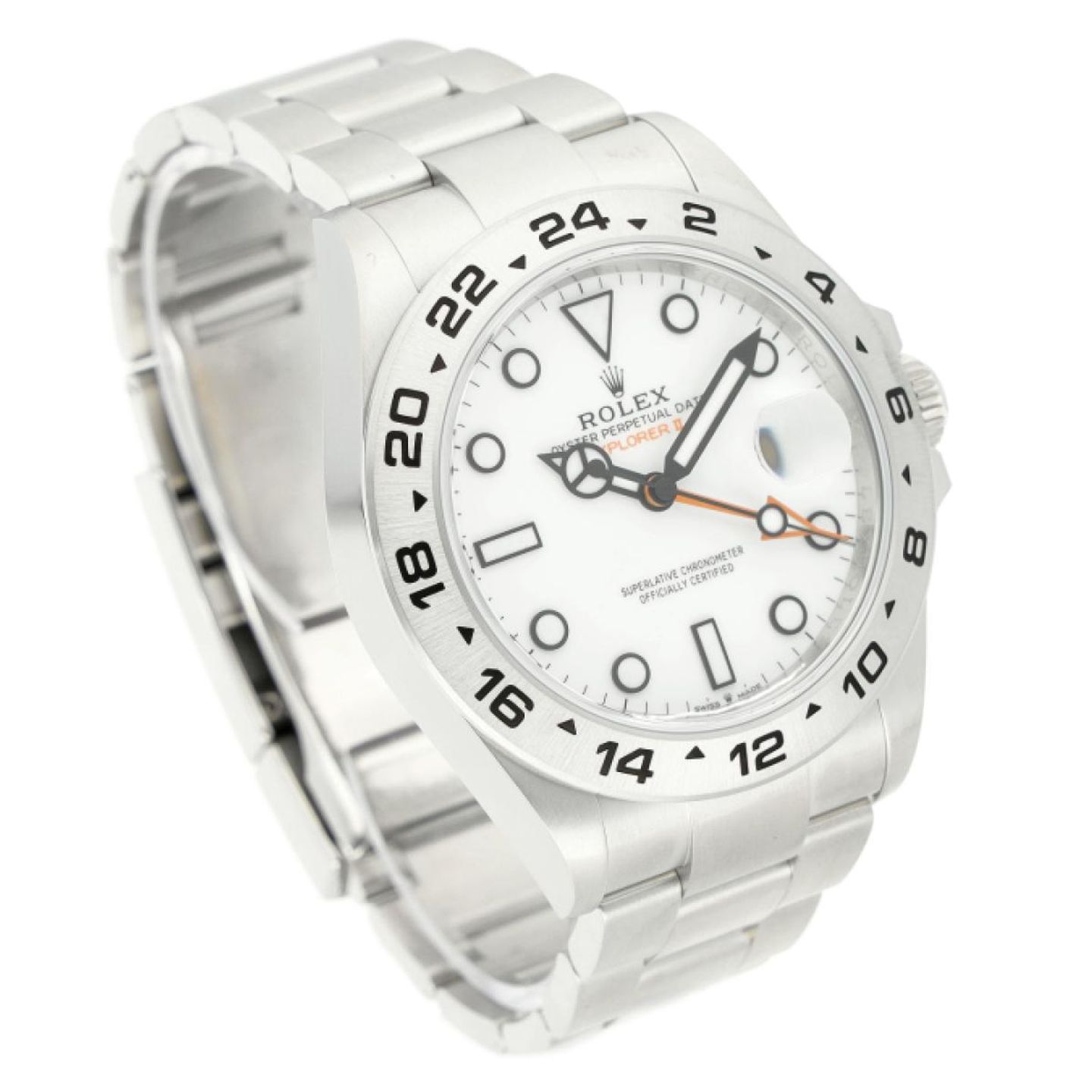 Rolex Explorer II 226570 (2025) - Wit wijzerplaat 42mm Staal (3/5)