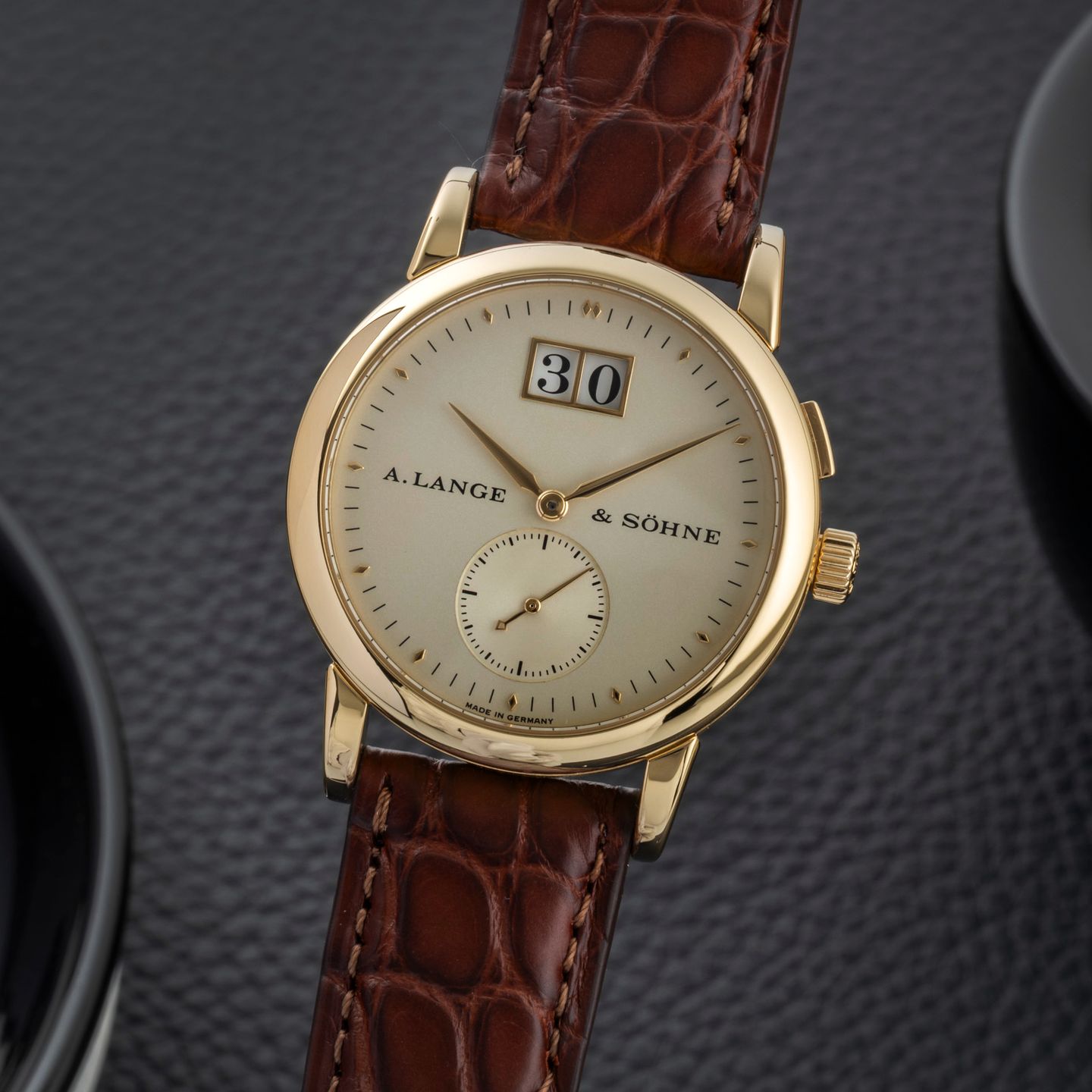 A. Lange & Söhne Saxonia 105.021 (1999) - Silver dial 34 mm Yellow Gold case (3/8)
