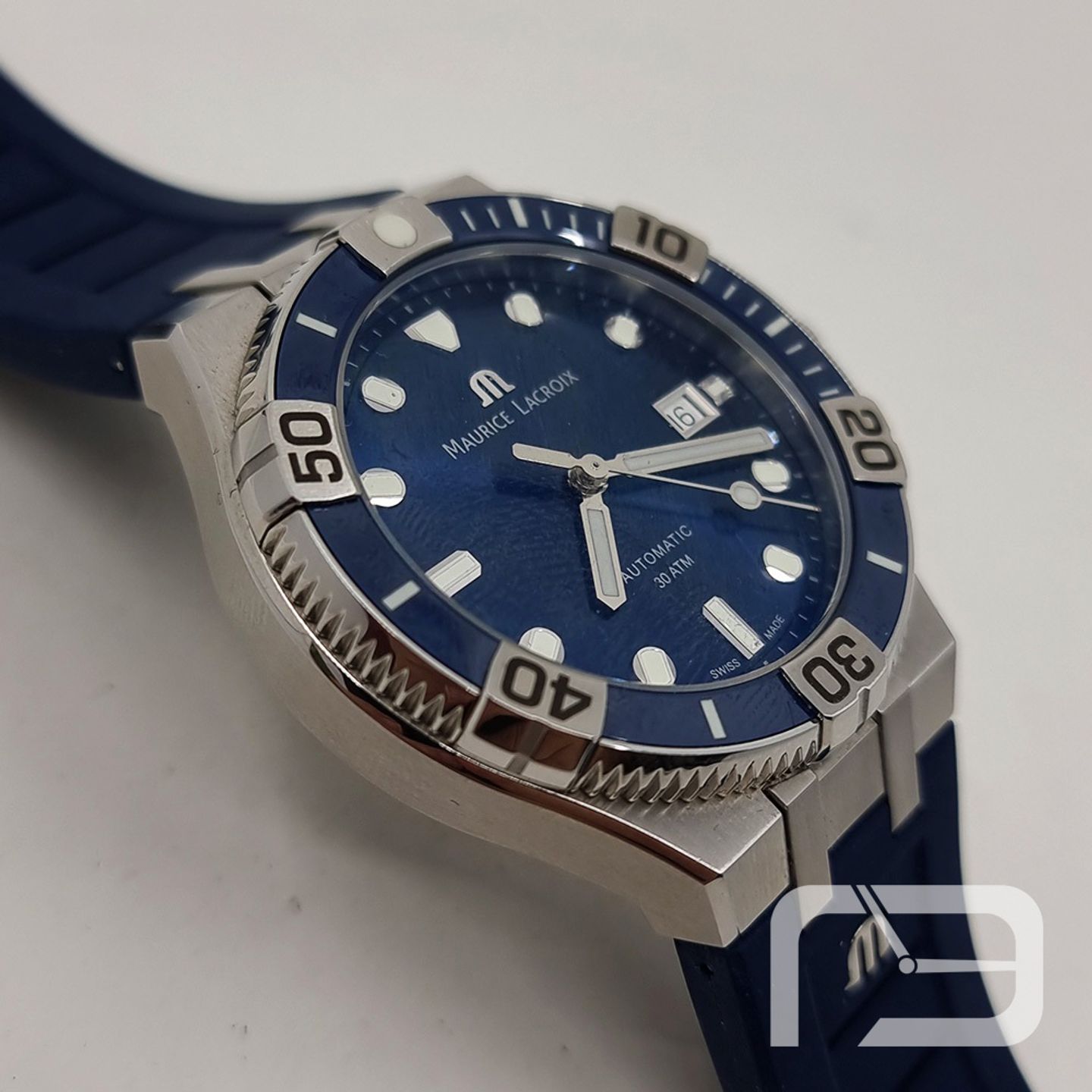 Maurice Lacroix Aikon AI6058-SS002-430-2 (Onbekend (willekeurig serienummer)) - Blauw wijzerplaat 43mm Staal (4/8)