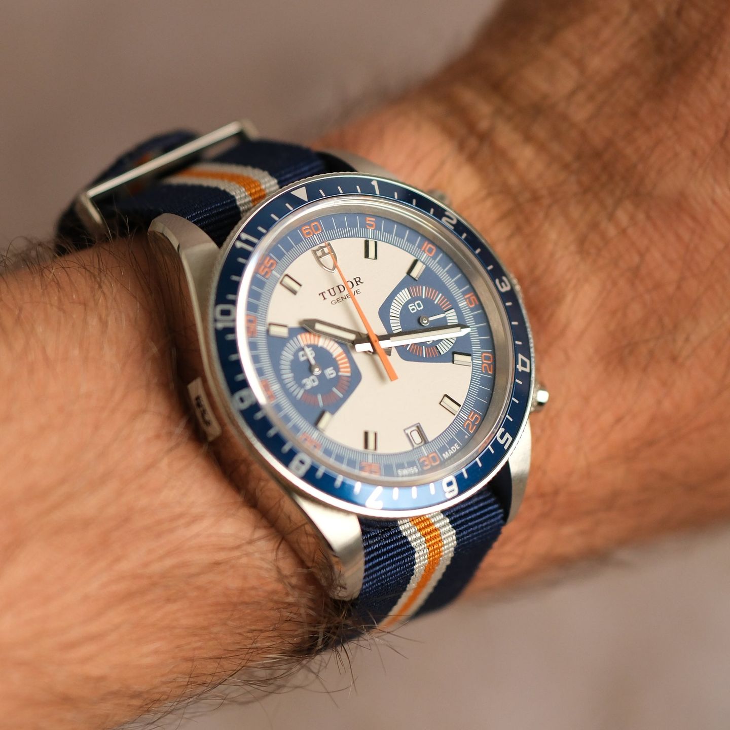 Tudor Heritage Chrono Blue 70330B - (5/7)
