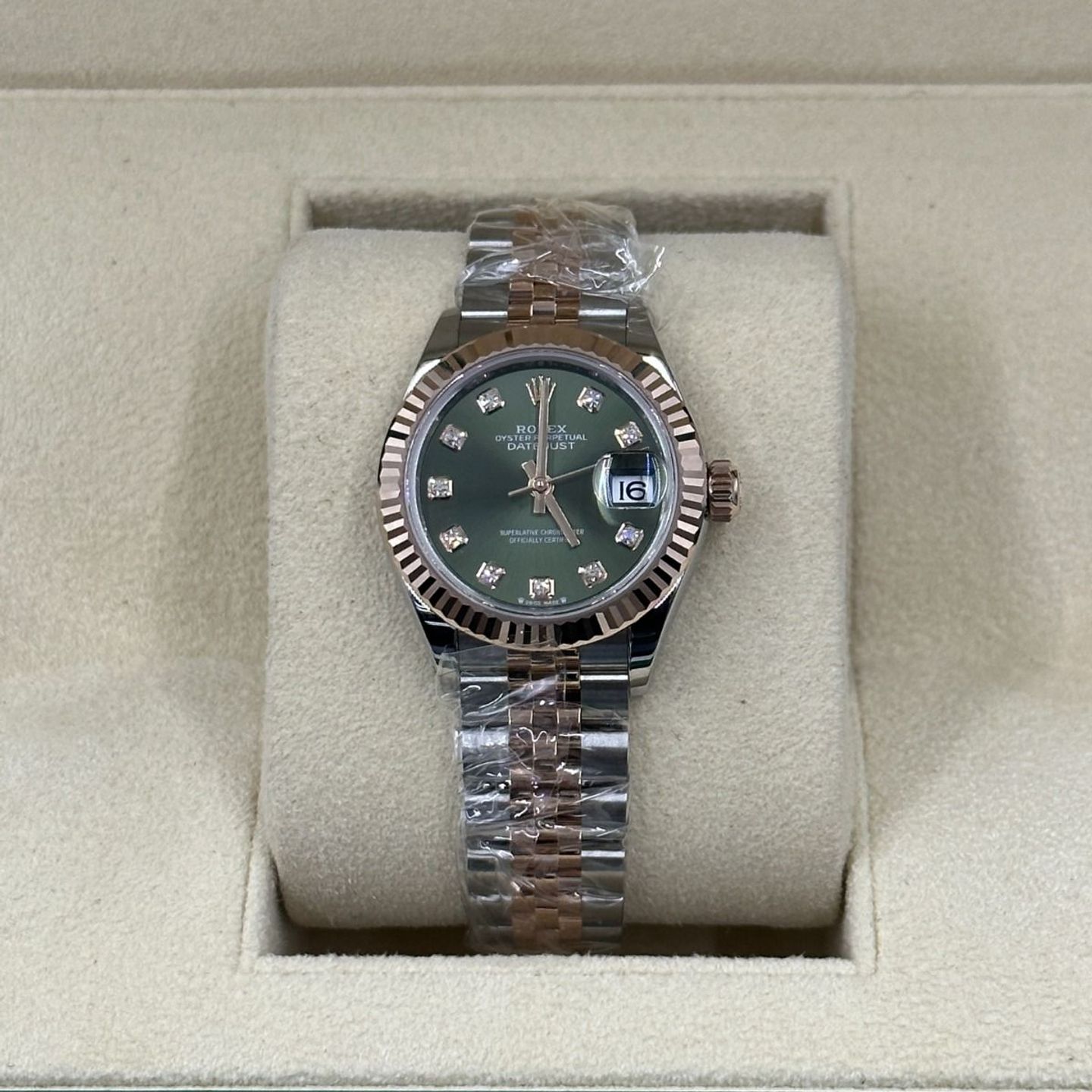 Rolex Lady-Datejust 279171 (2024) - Groen wijzerplaat 28mm Staal (5/8)