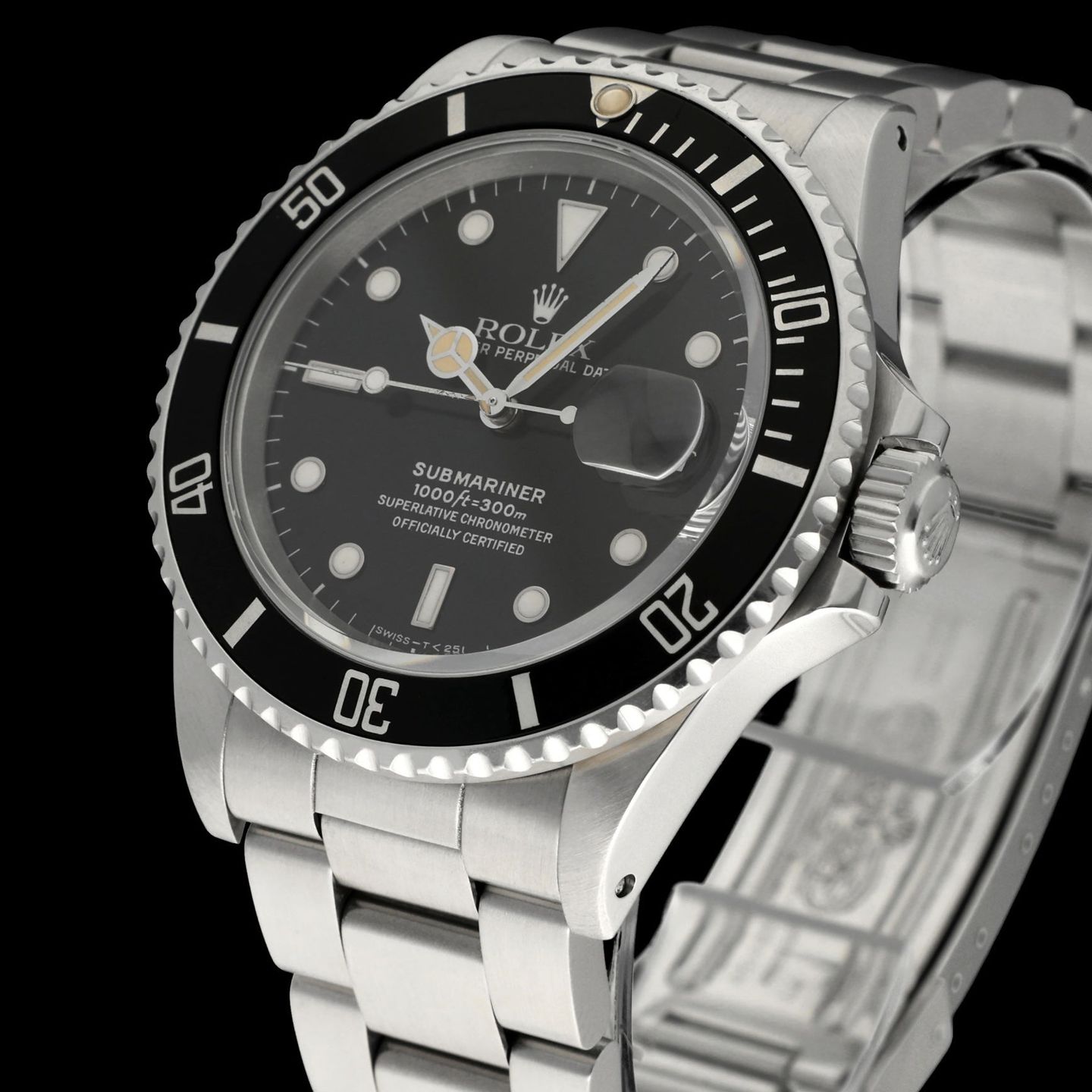 Rolex Submariner Date 168000 (1987) - Black dial 40 mm Steel case (7/8)