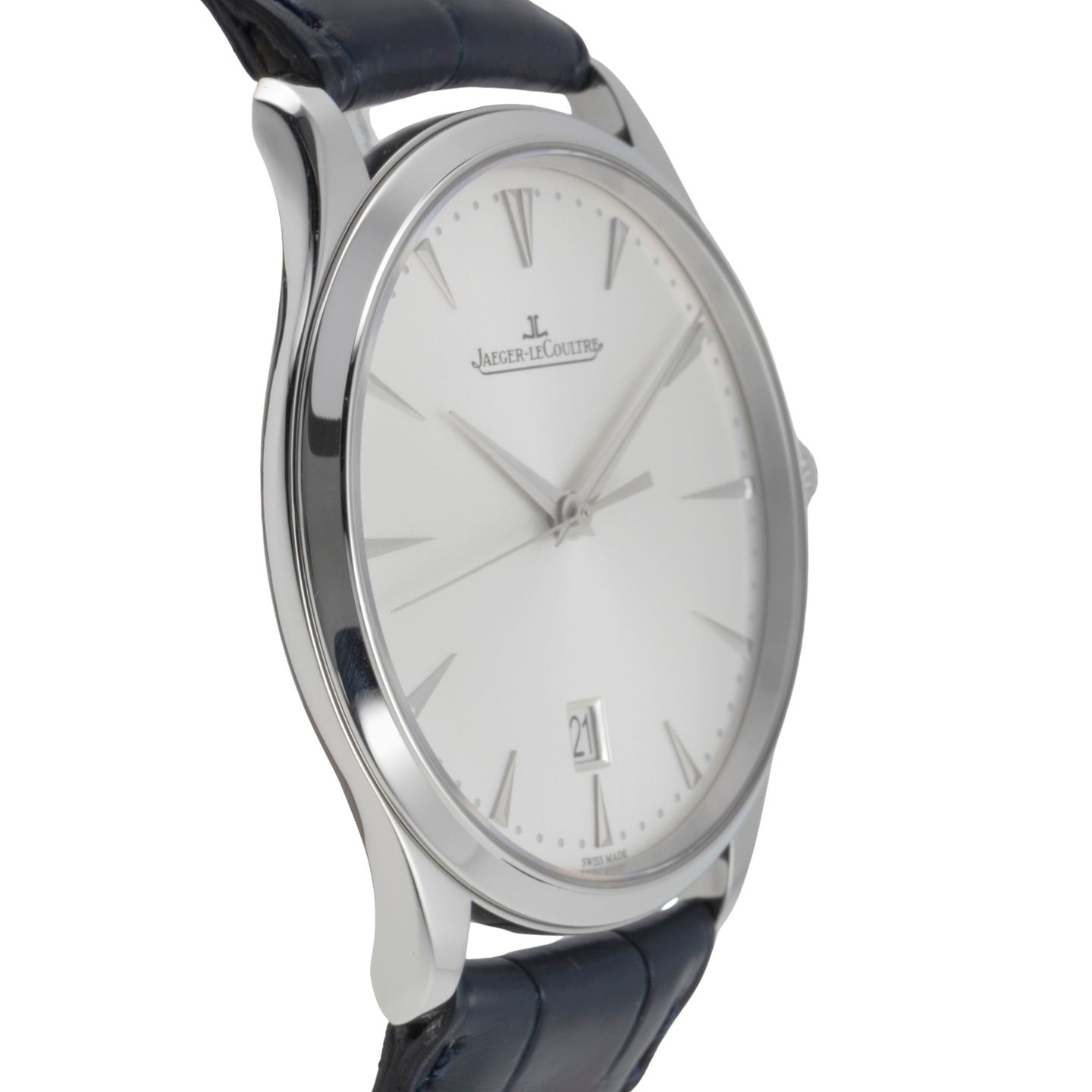 Jaeger-LeCoultre Master Ultra Thin Date Q1288420 (Onbekend (willekeurig serienummer)) - Zilver wijzerplaat 40mm Staal (7/8)