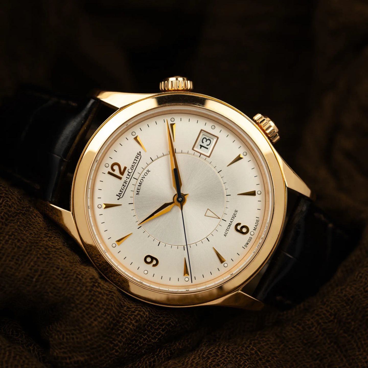 Jaeger-LeCoultre Master Memovox Q1412430 (2010) - Silver dial 40 mm Rose Gold case (1/8)