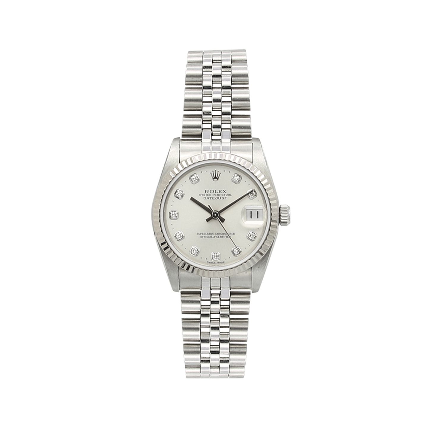 Rolex Datejust 31 68274 (Onbekend (willekeurig serienummer)) - Zilver wijzerplaat 31mm Staal (1/5)