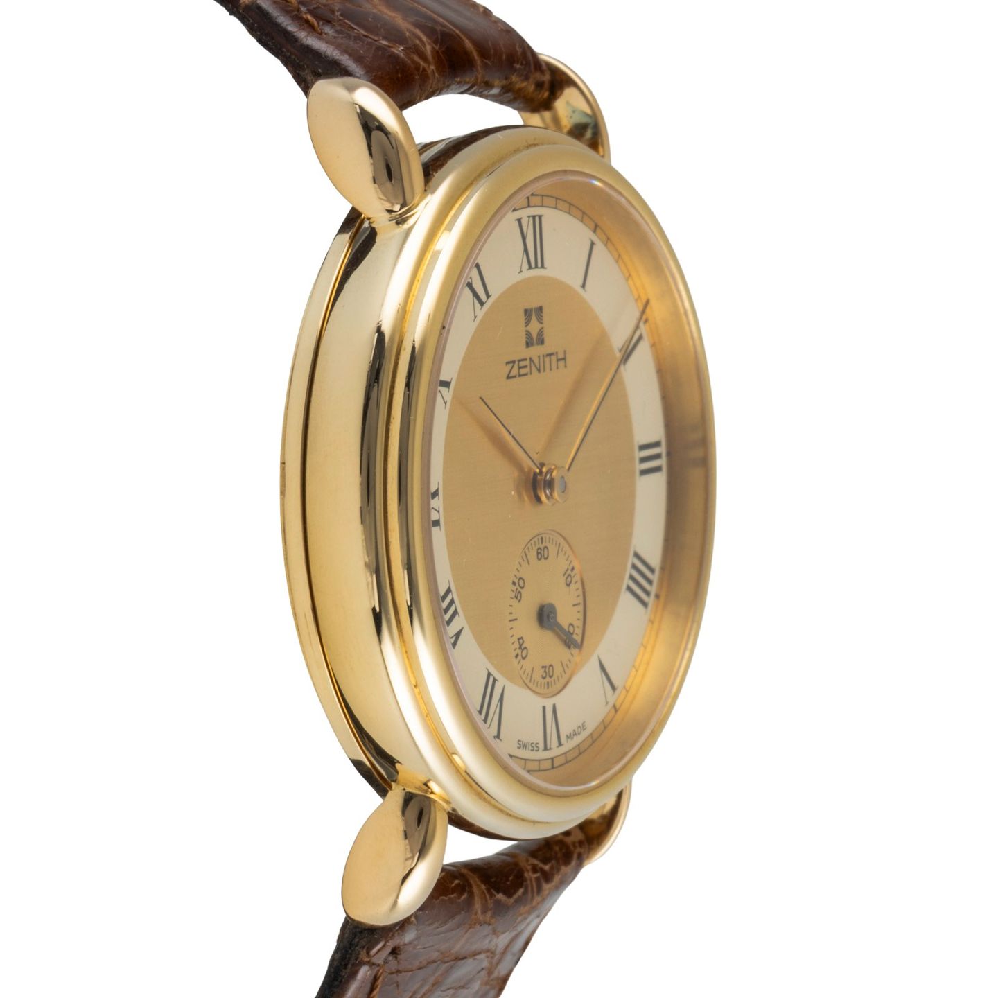 Zenith Prime 30.0530.113 (1990) - Champagne dial 34 mm Yellow Gold case (7/8)