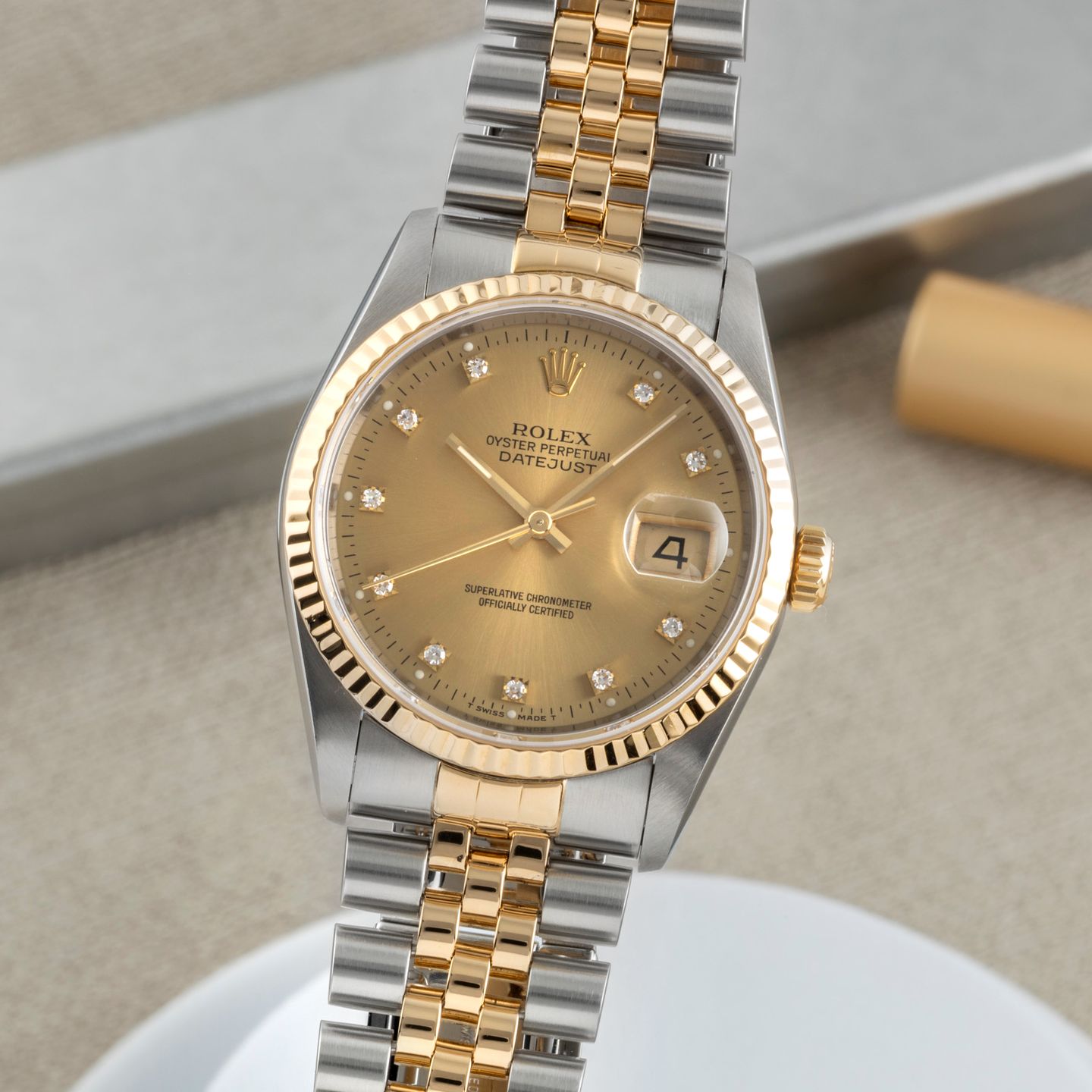 Rolex Datejust 36 16233 (1993) - 36mm Goud/Staal (3/8)