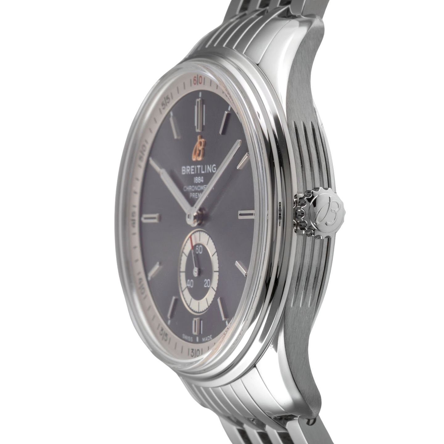 Breitling Premier Automatic 40 A37340351B1A1 (Unknown (random serial)) - Grey dial 40 mm Steel case (6/8)