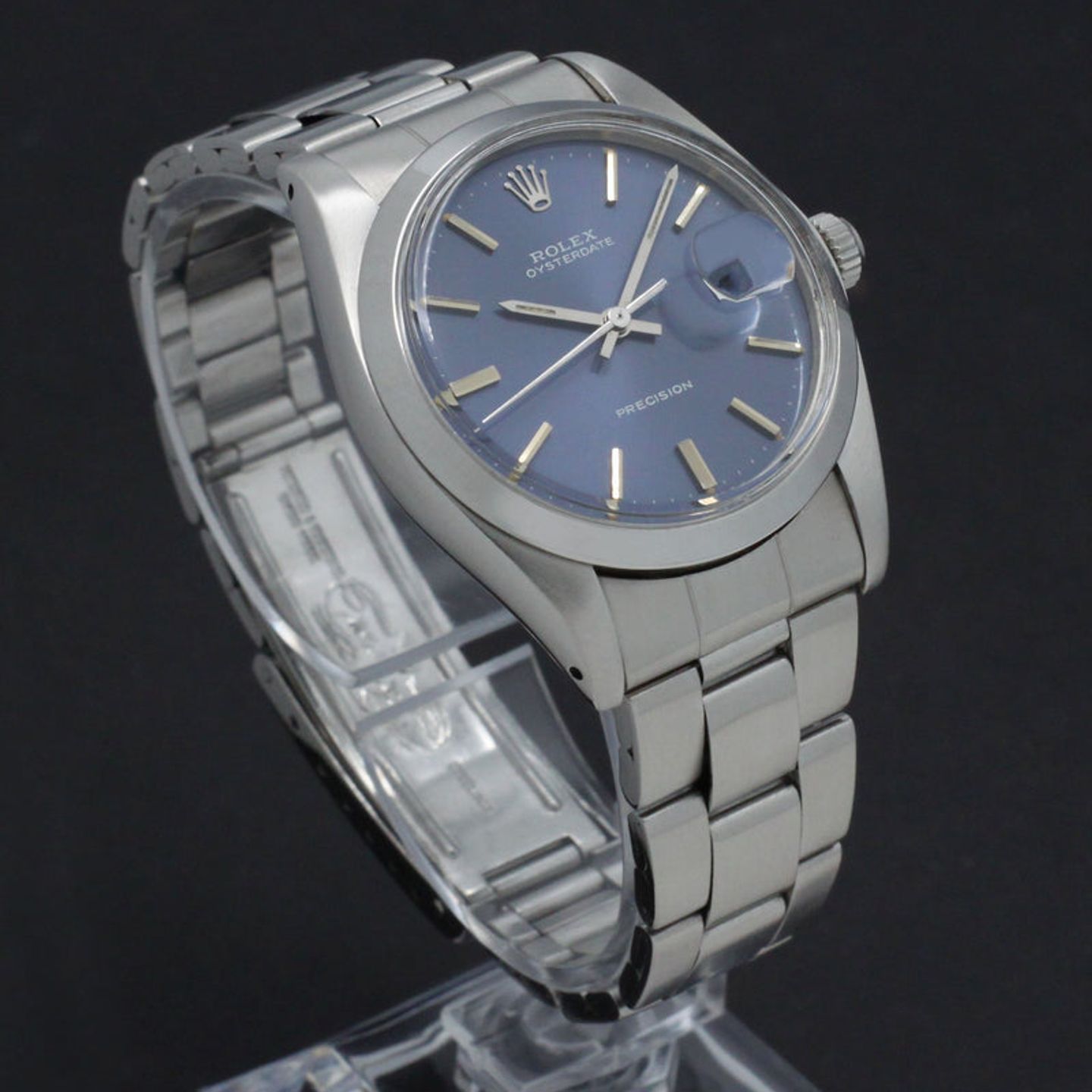 Rolex Oyster Precision 6694 (1974) - Blue dial 34 mm Steel case (5/7)