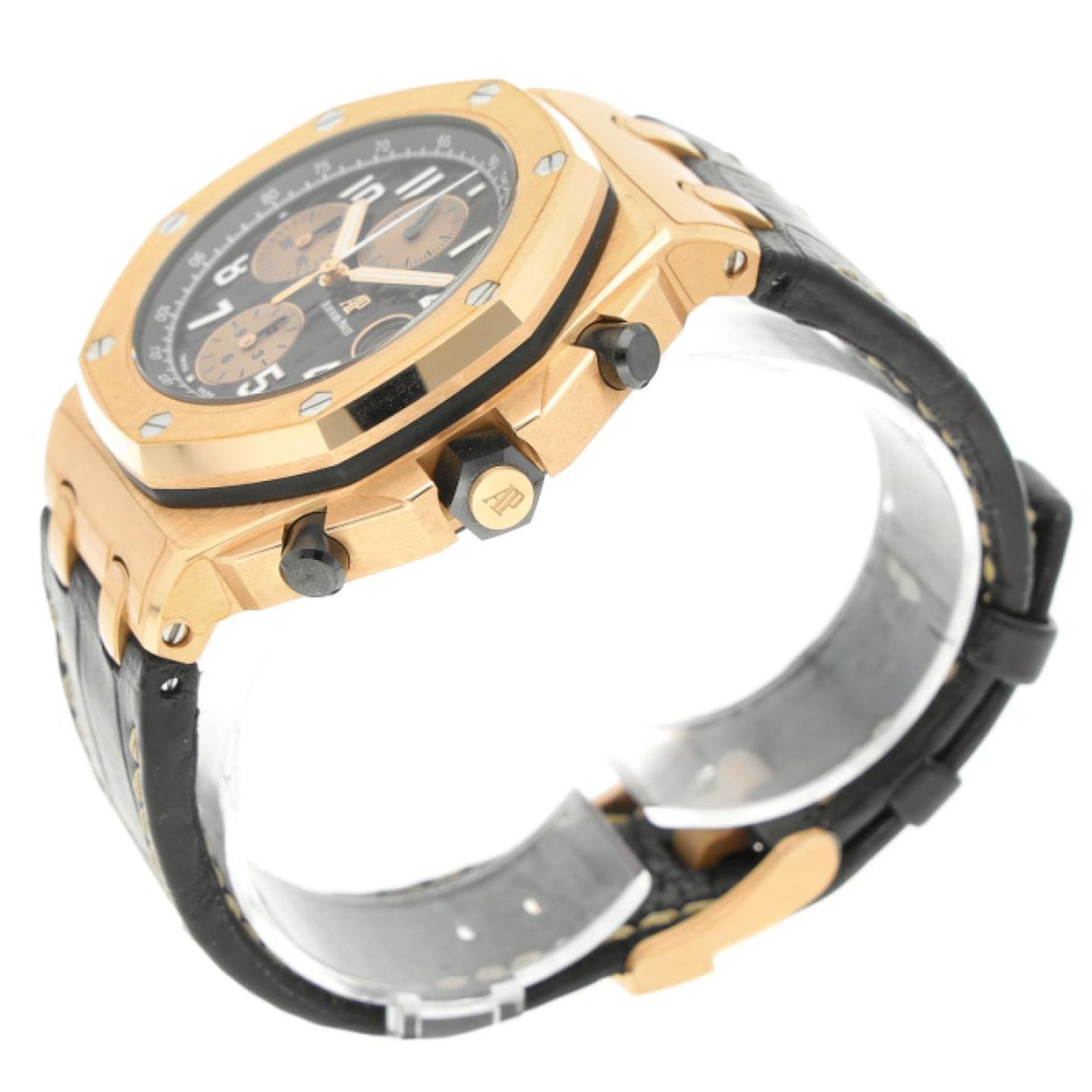Audemars Piguet Royal Oak Offshore Chronograph 26470OR.OO.A002CR.02 (2021) - Black dial 42 mm Rose Gold case (4/8)